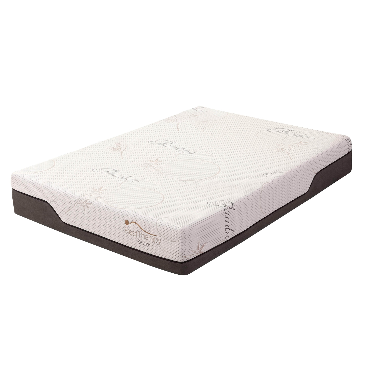 Rest Therapy 12 Inch Revive Bamboo Cool Gel Memory Foam Mattress