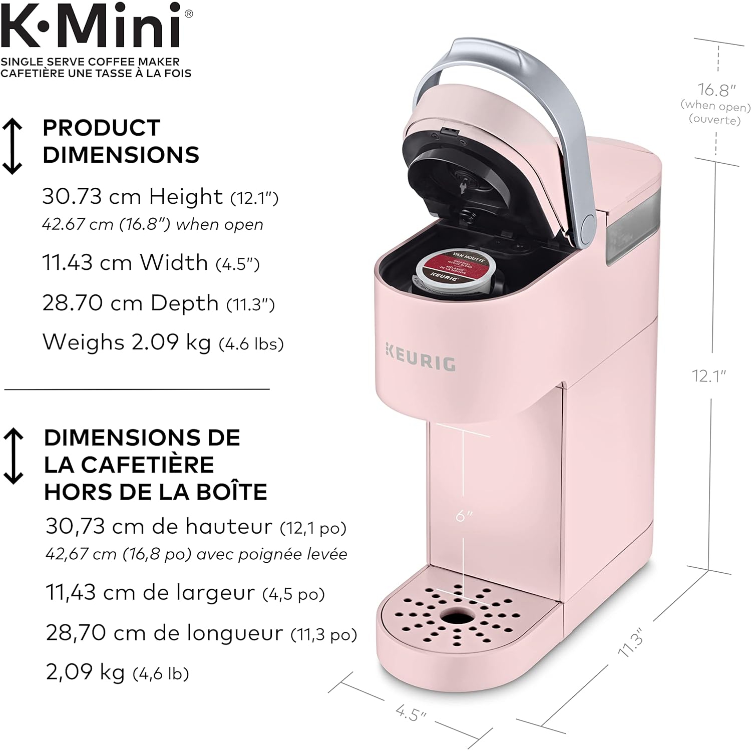 Keurig K-Mini Single Serve K-Cup Pod Coffee Maker, Featuring An Ultra-sleek  Design