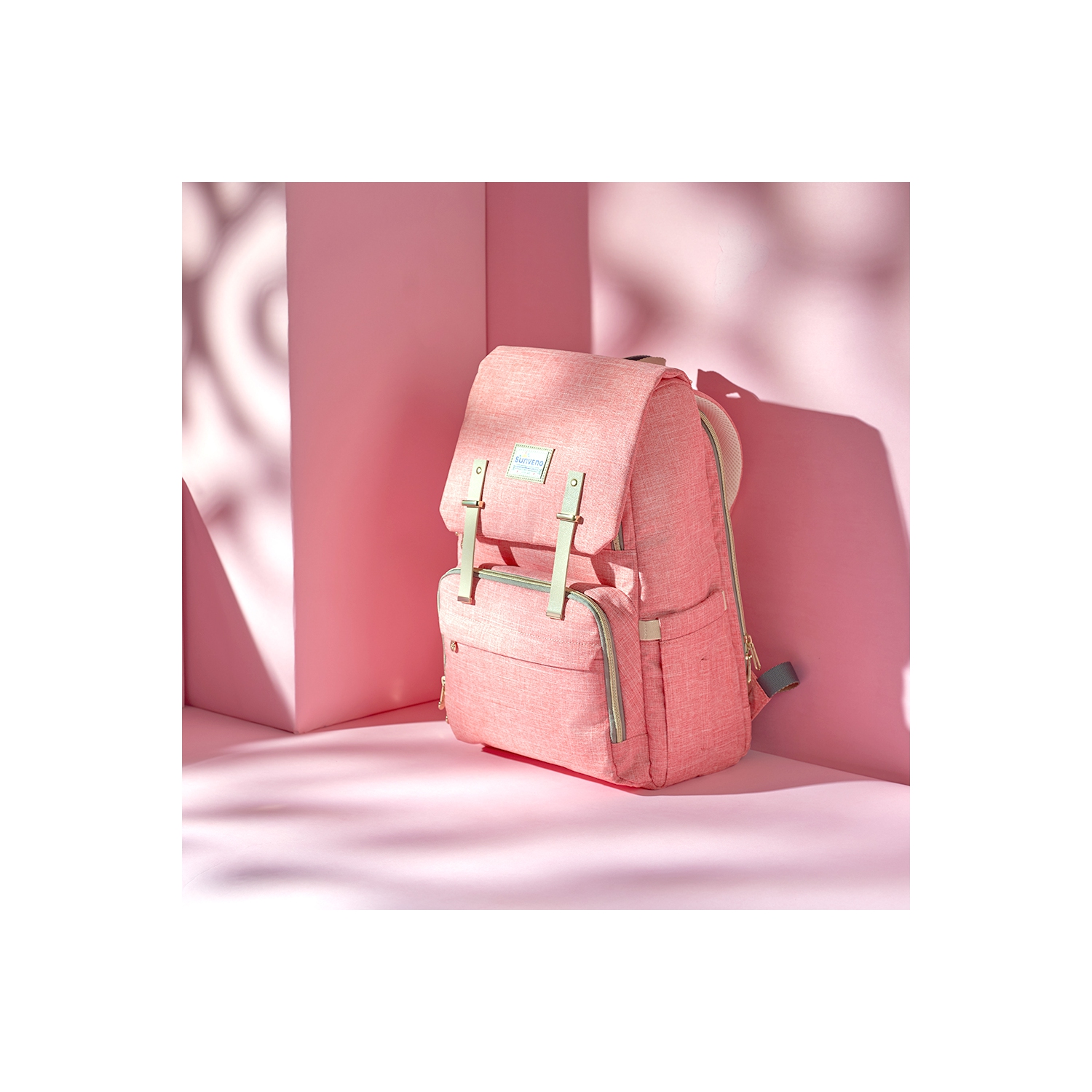 Sunveno Canvas Diaper Bag Backpack