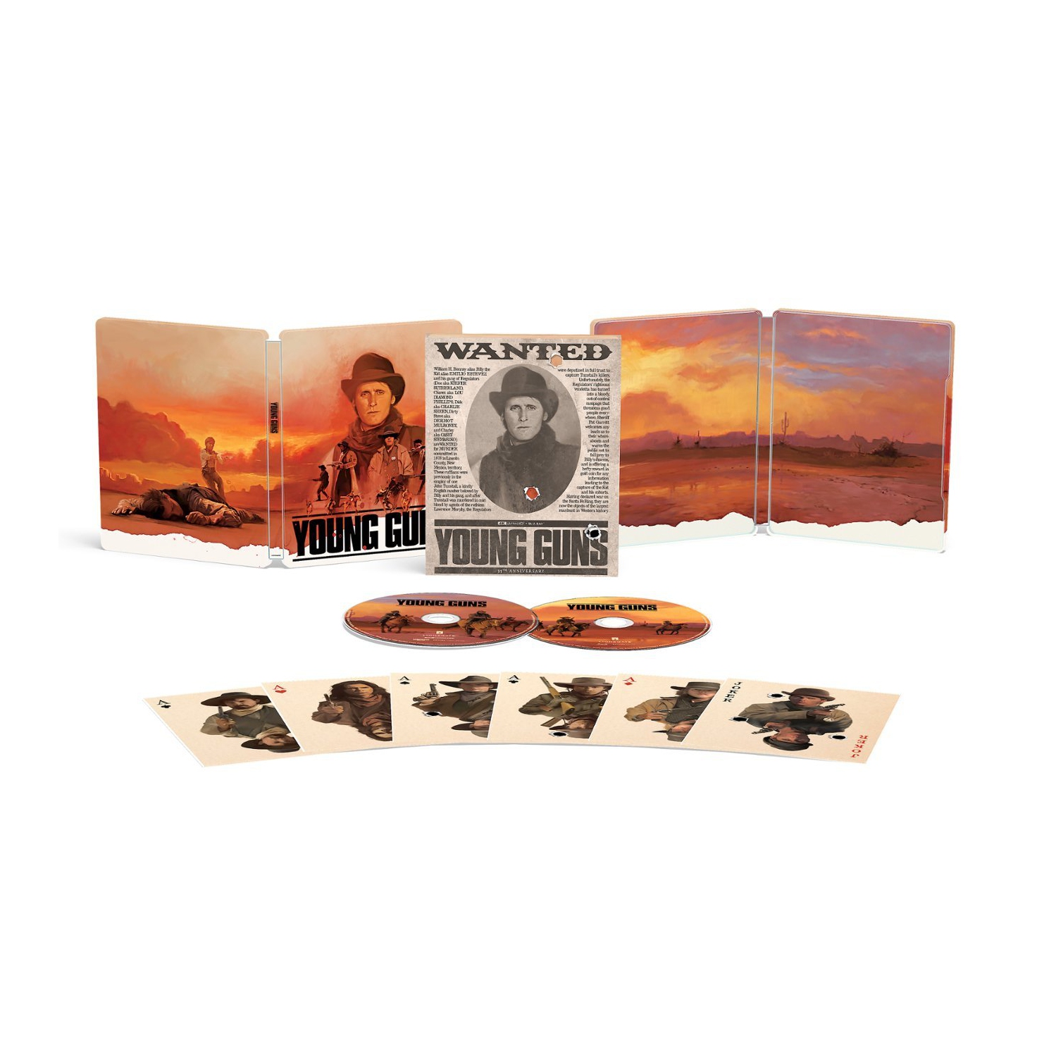 Young Guns [SteelBook] [Includes Digital Copy] [4K Ultra HD Blu-ray/Blu-ray] [Only @ Best Buy] [1988]