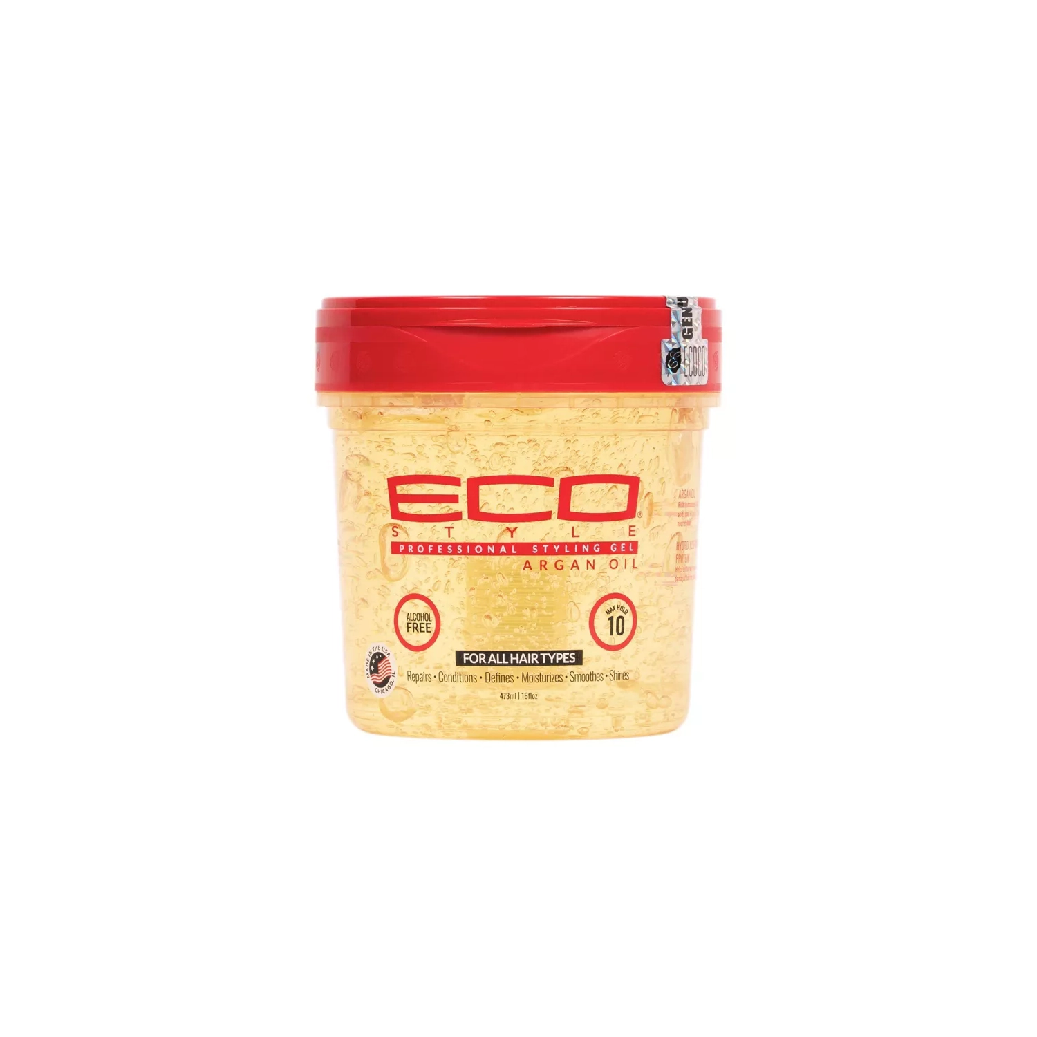 ECO STYLE Professional Styling Gel with Argan Oil - 16 fl oz, 2pk