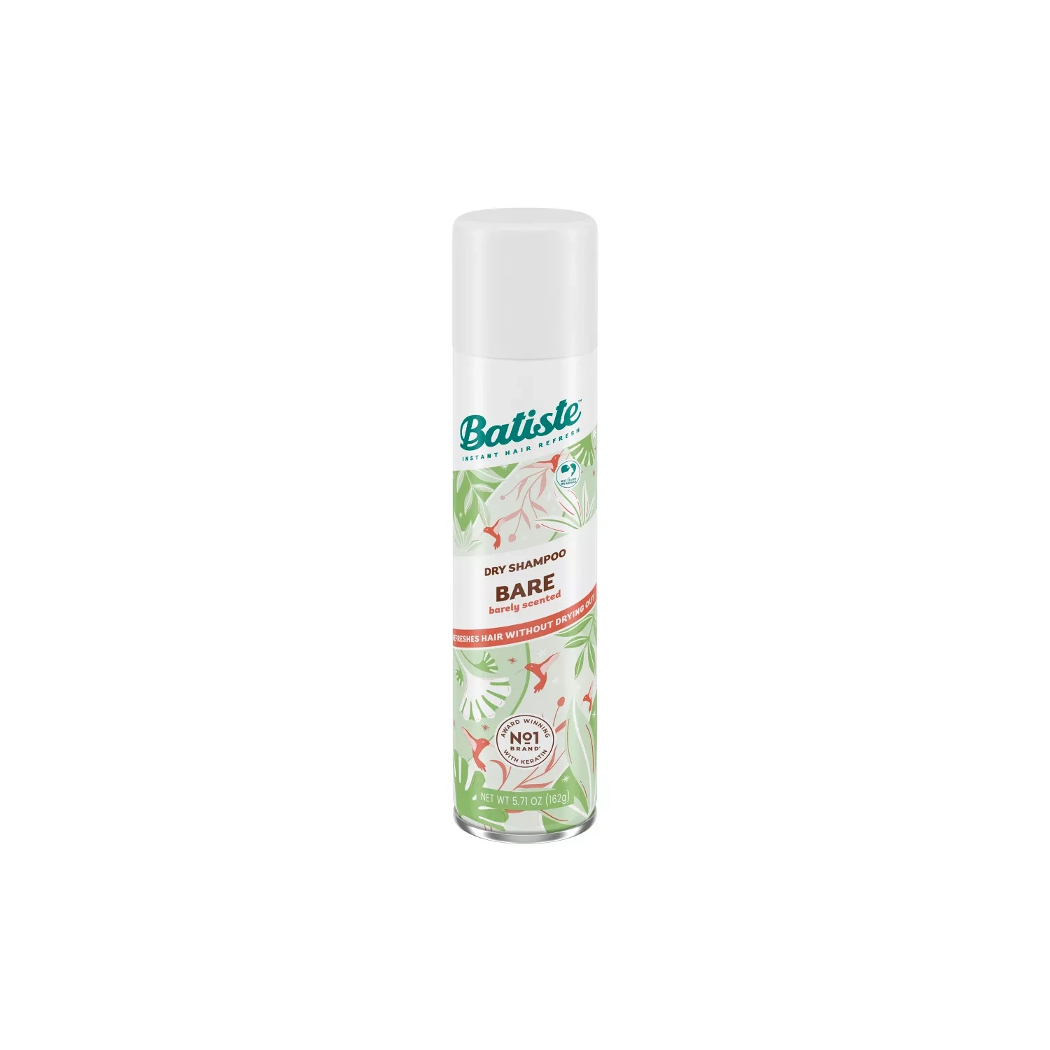 Batiste Bare Dry Shampoo Barely Scented, 5.71 oz, 2-Pack