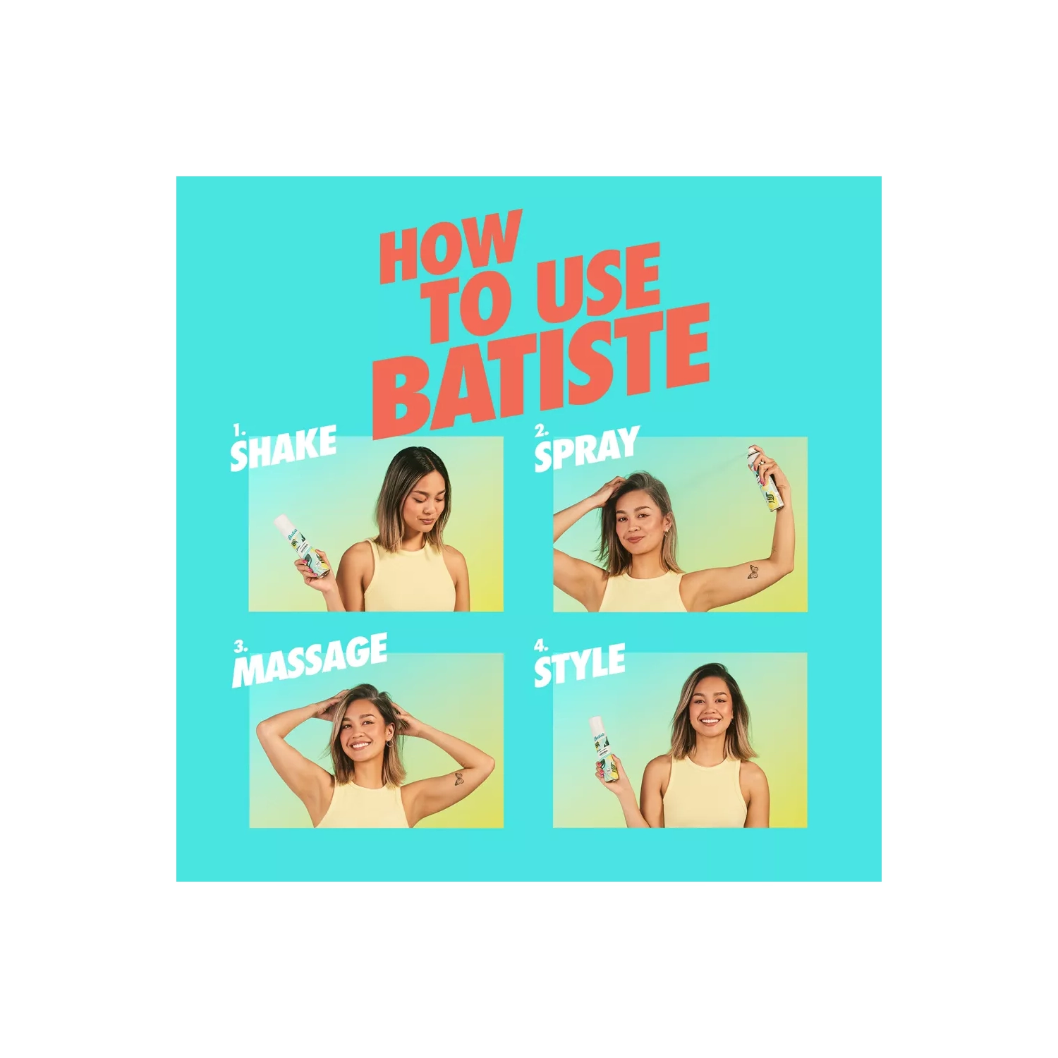 Batiste Bare Dry Shampoo Barely Scented, 5.71 oz, 2-Pack