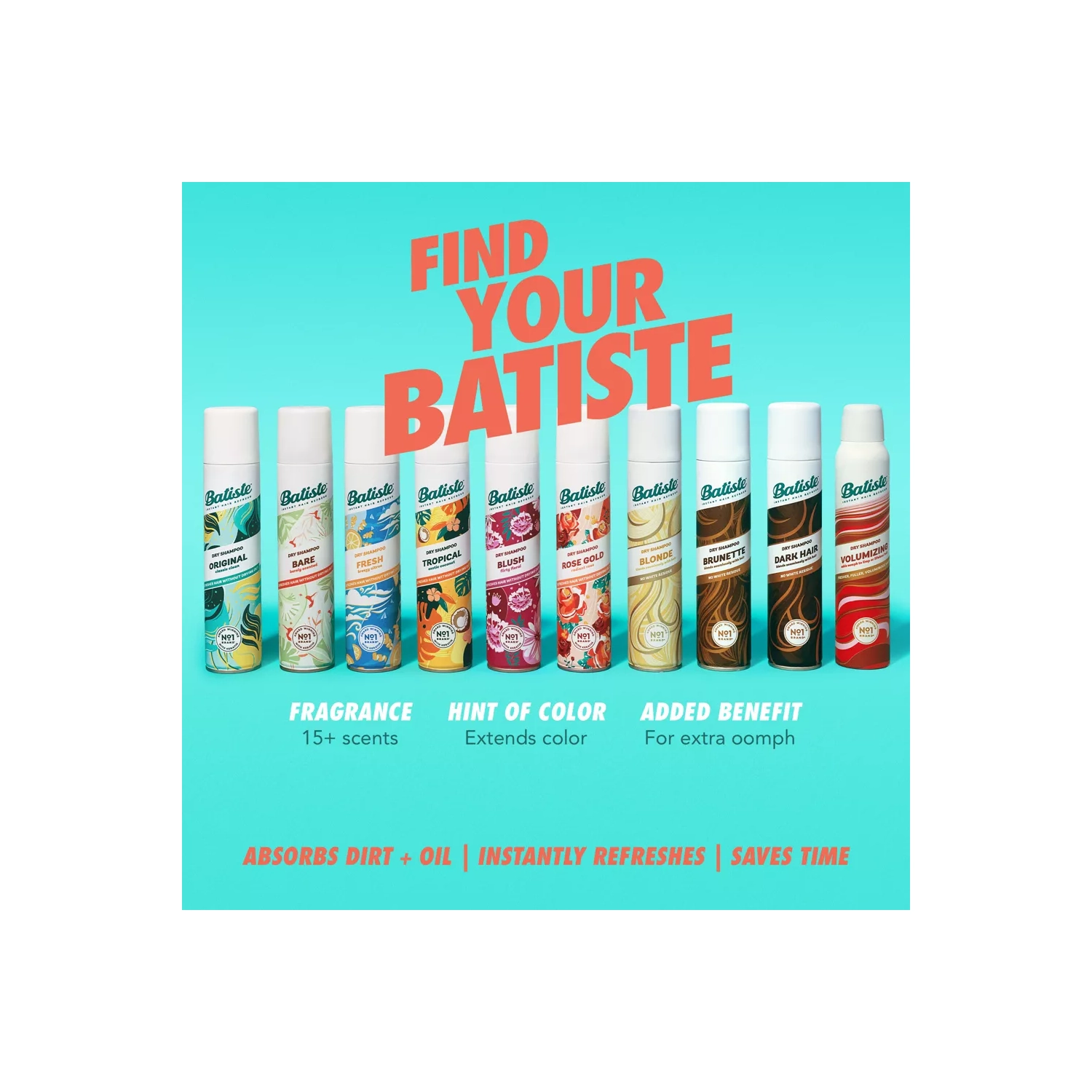 Batiste Bare Dry Shampoo Barely Scented, 5.71 oz, 2-Pack