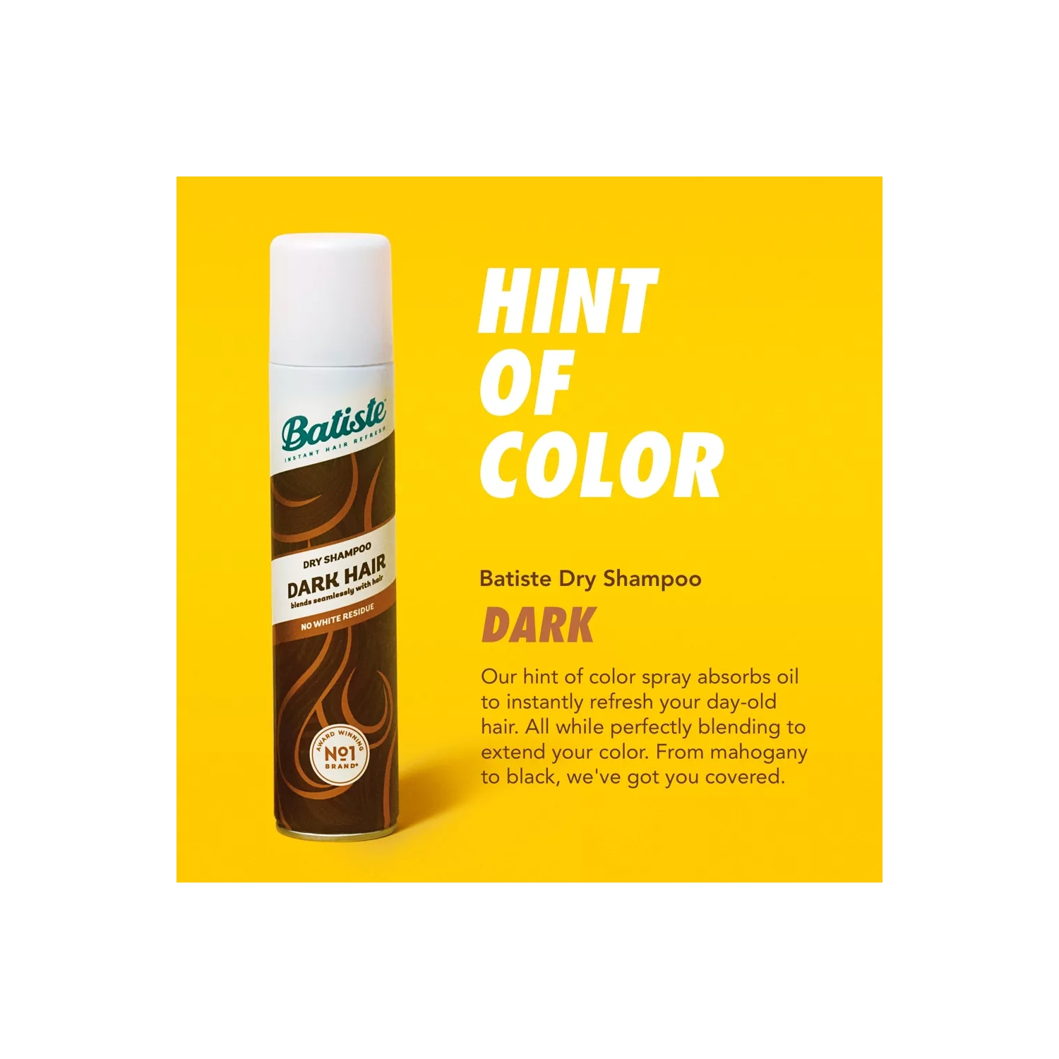 Batiste Dark Brown Dry Shampoo - 5.71oz, 2 Pack