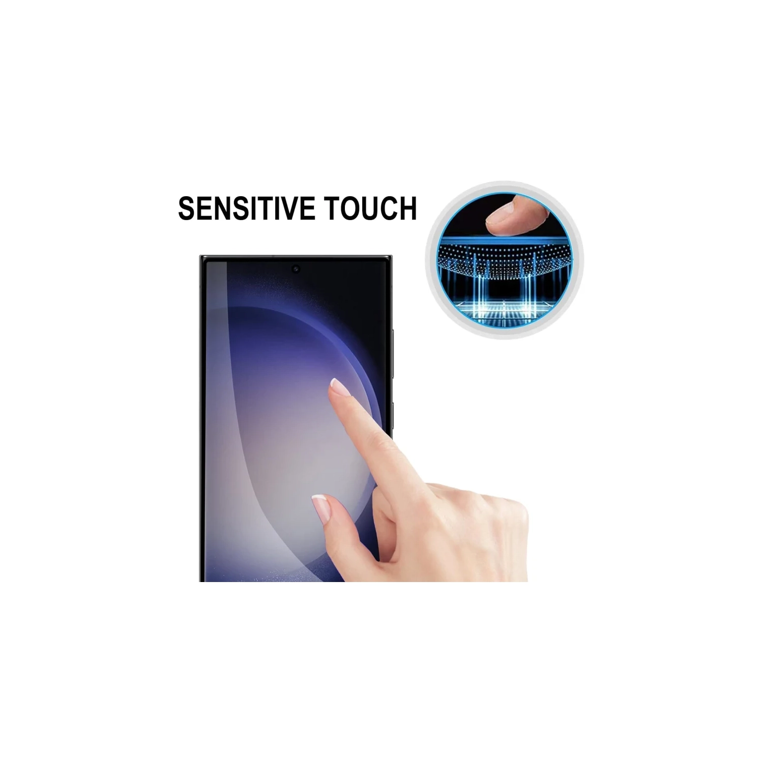 Protecteur d'écran pour Galaxy S24 de Samsung - Paquet de 2, dureté 9H, résistance aux rayures, verre trempé, clarté HD, écran tactile sensible,