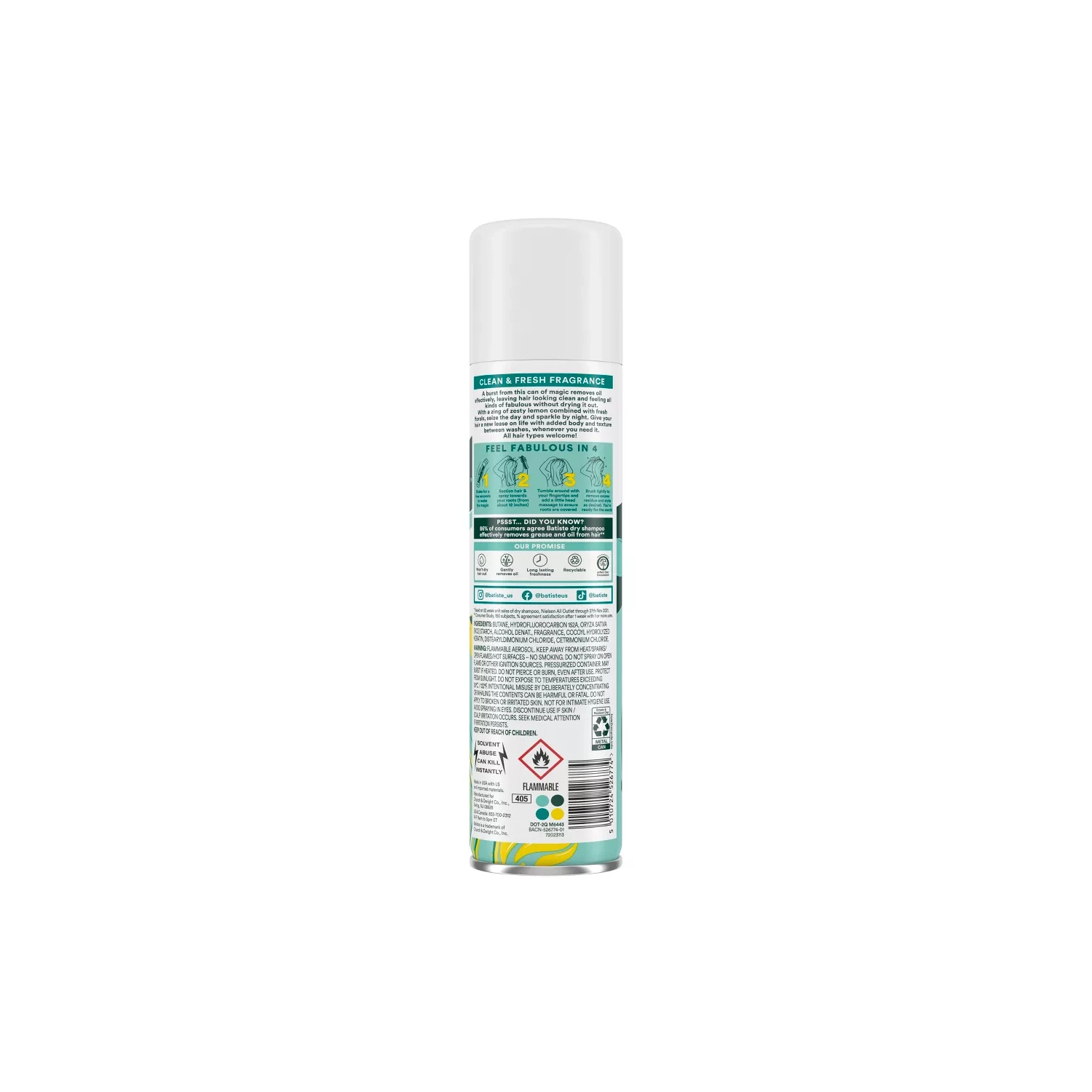 Batiste Original Dry Shampoo 5.71oz, 2-Pack