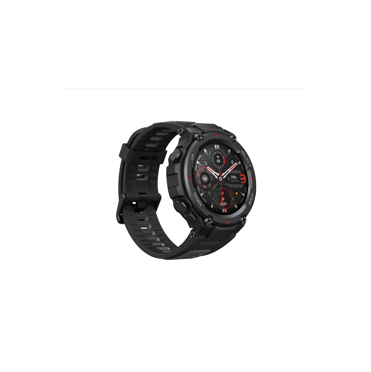 Refurbished (Good)- Amazfit T-Rex Pro Smartwatch (Black)