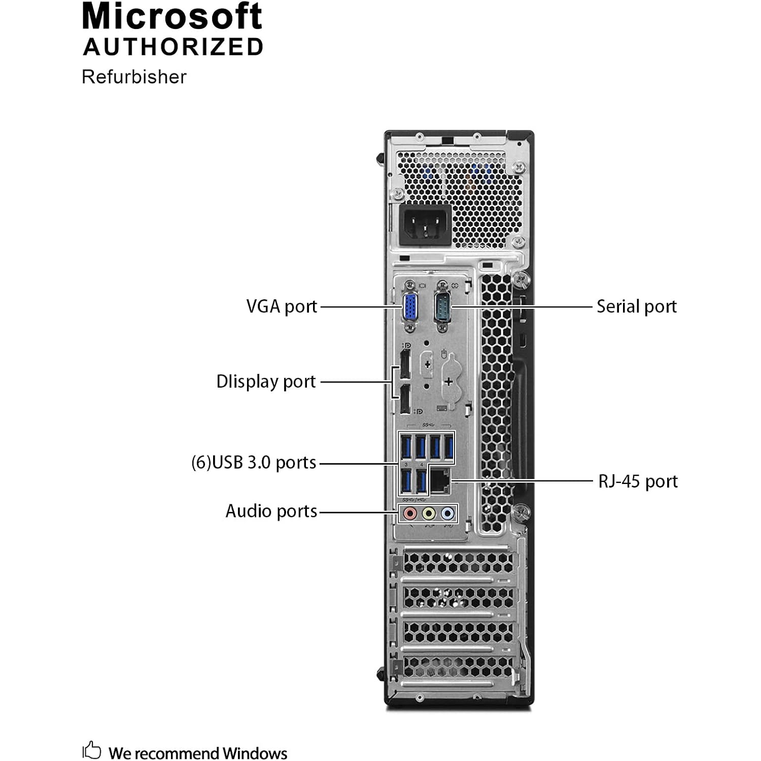 Refurbished LENOVO ThinkCentre M900,SFF Intel HD Graphics 530,i5-6500, 8GB, 256GB PCIe,2 Years Warranty, 100174-20850
