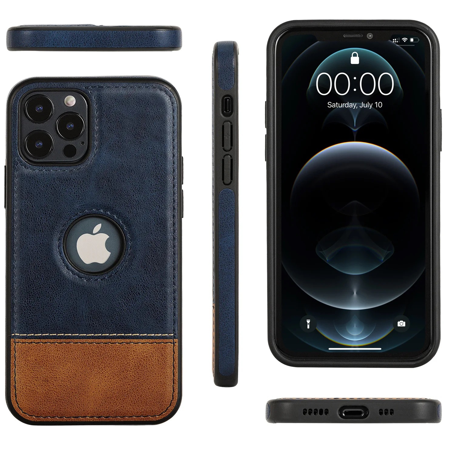 Unique Design Luxury Leather Business Phone Case for iPhone 13 Anti-Slip Scratch Resistant Ultra Slim Protective Case-FREE SHIPPING