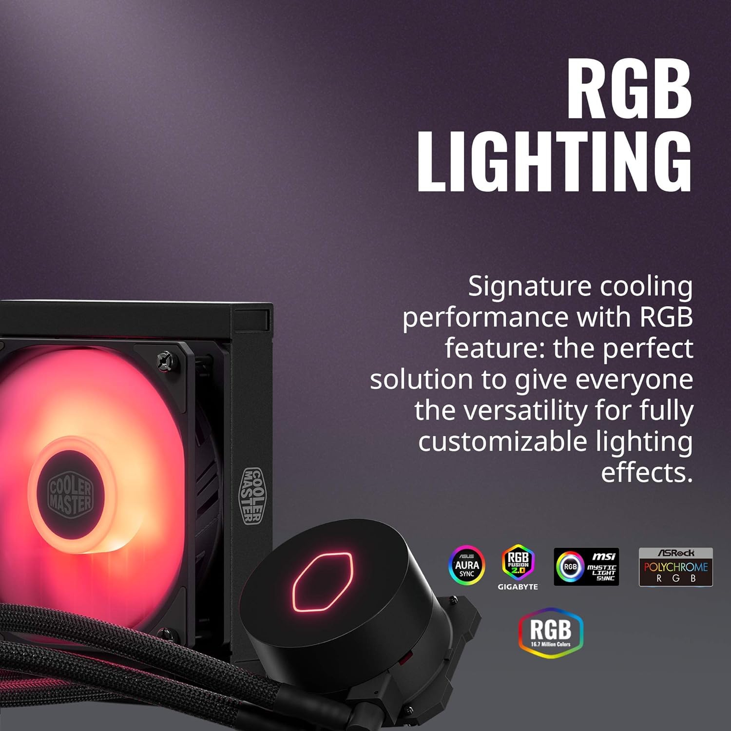 Cooler Master MasterLiquid ML120L RGB V2, Close-Loop AIO CPU