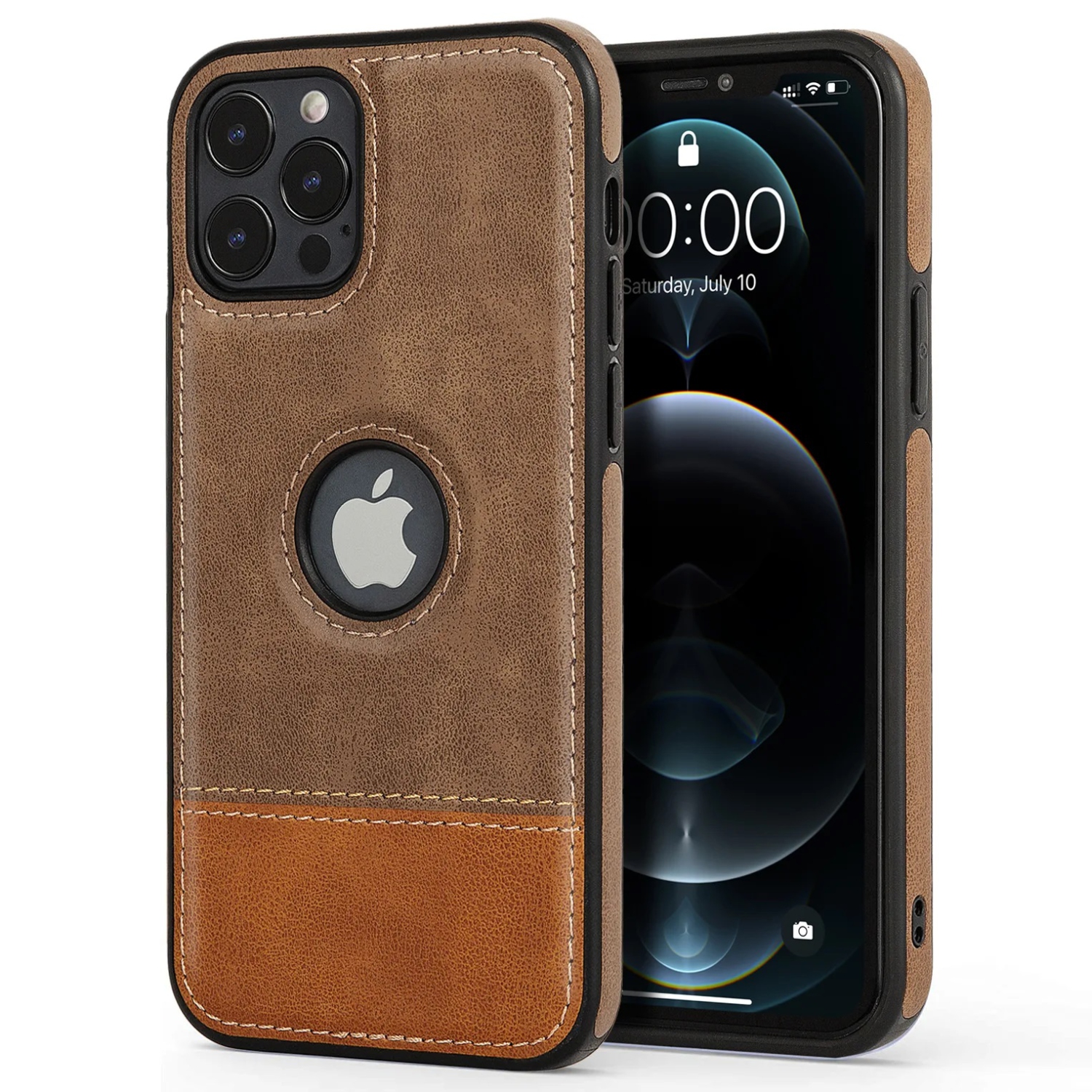 Unique Design Luxury Leather Business Phone Case for iPhone 12 PRO MAX, Anti-Slip Scratch Resistant Ultra Slim Protective Case-FREE SHIPPING