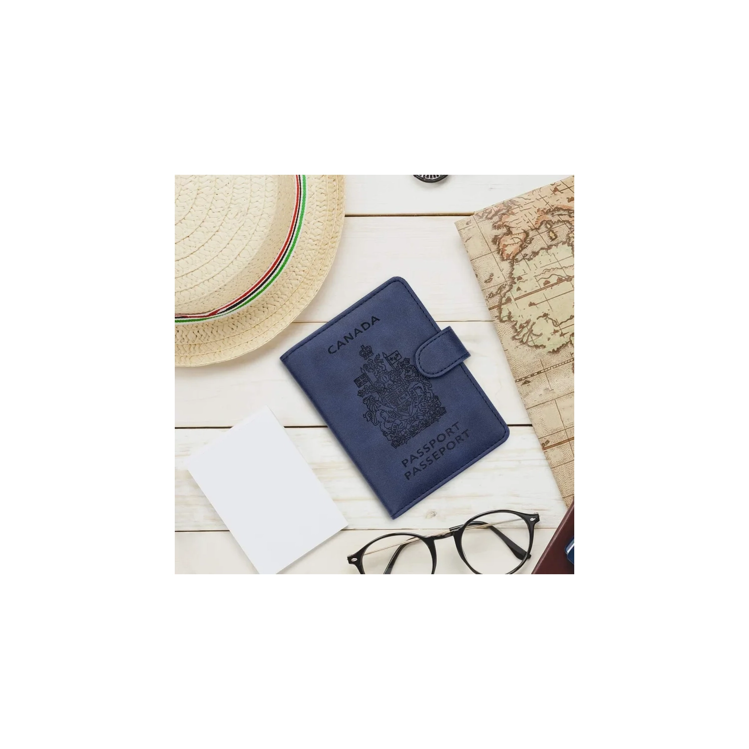 Étui portefeuille avec porte-passeport et protection RFID Canada - Protégez vos articles essentiels avec style