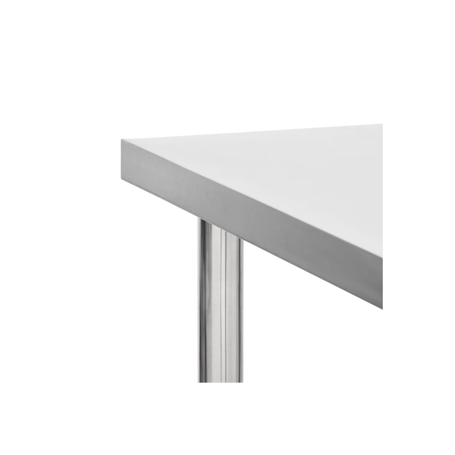 vidaXL Kitchen Work Table with Wheels 100x60x85 cm Stainless Steel