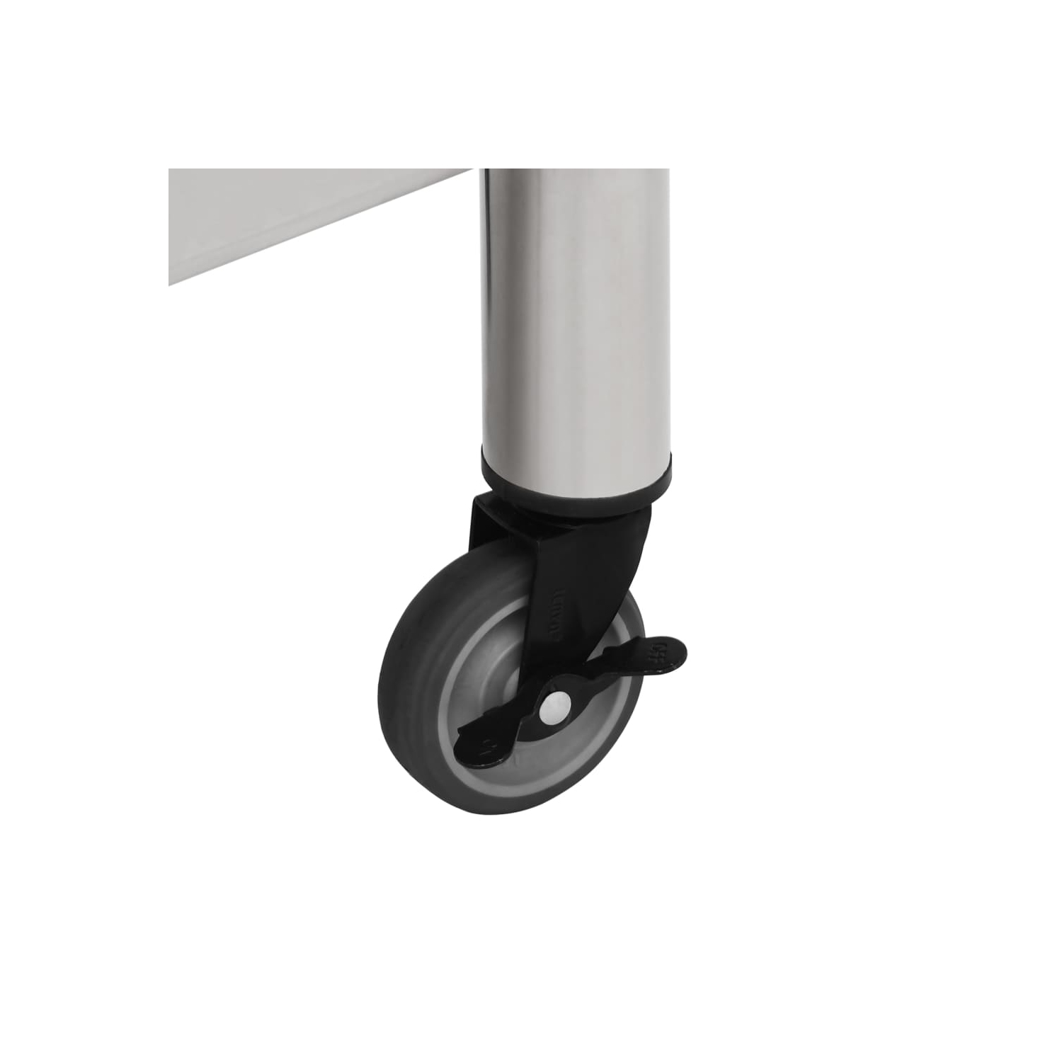 vidaXL Kitchen Work Table with Wheels 100x60x85 cm Stainless Steel