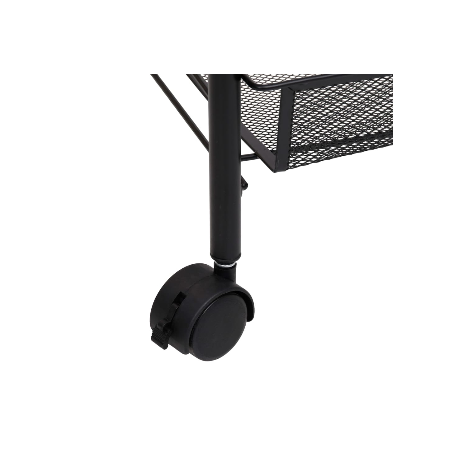 vidaXL 4-Tier Kitchen Trolley Black 46x26x85 cm Iron