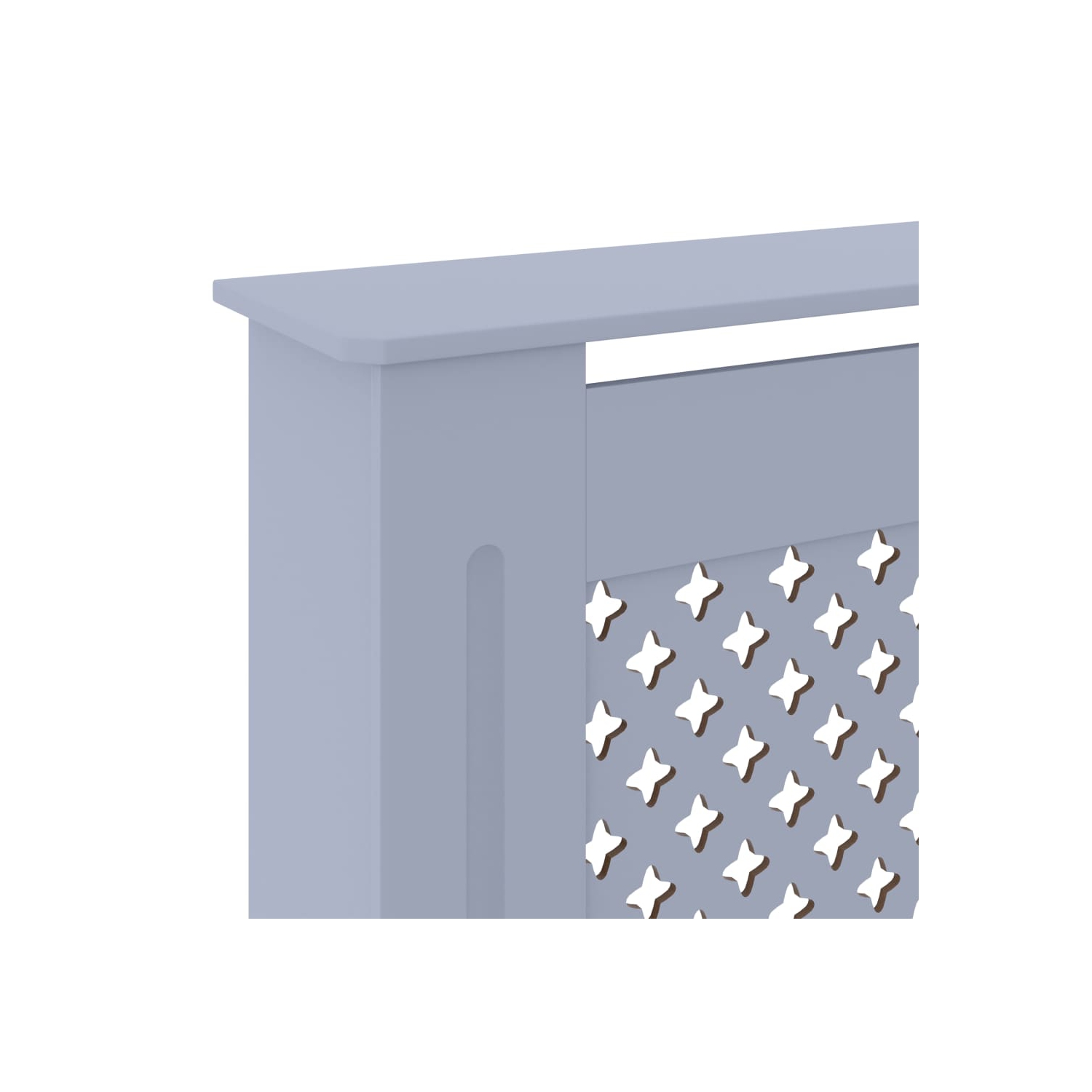 Recouvrement de radiateur en MDF 205&nbsp;cm gris vidaXL