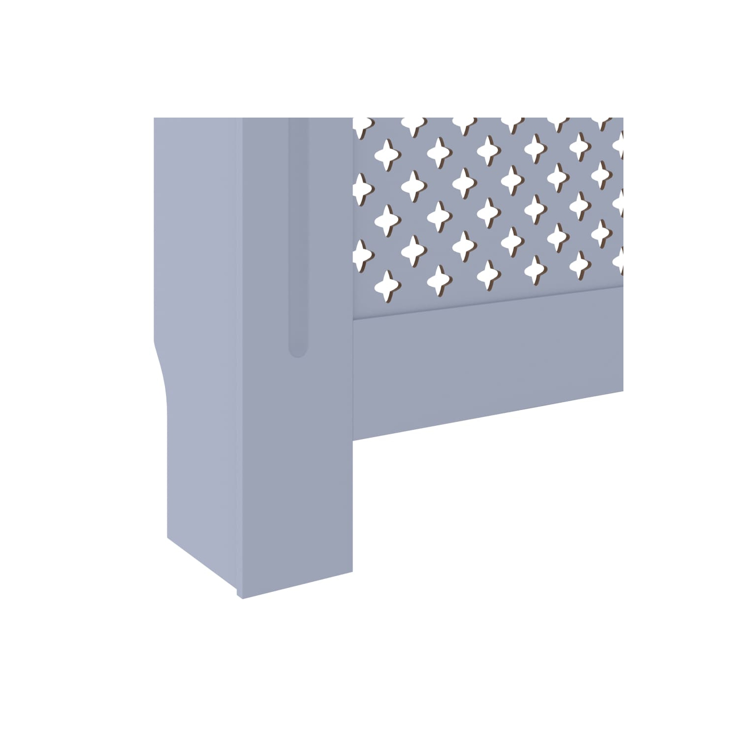Recouvrement de radiateur en MDF 205&nbsp;cm gris vidaXL