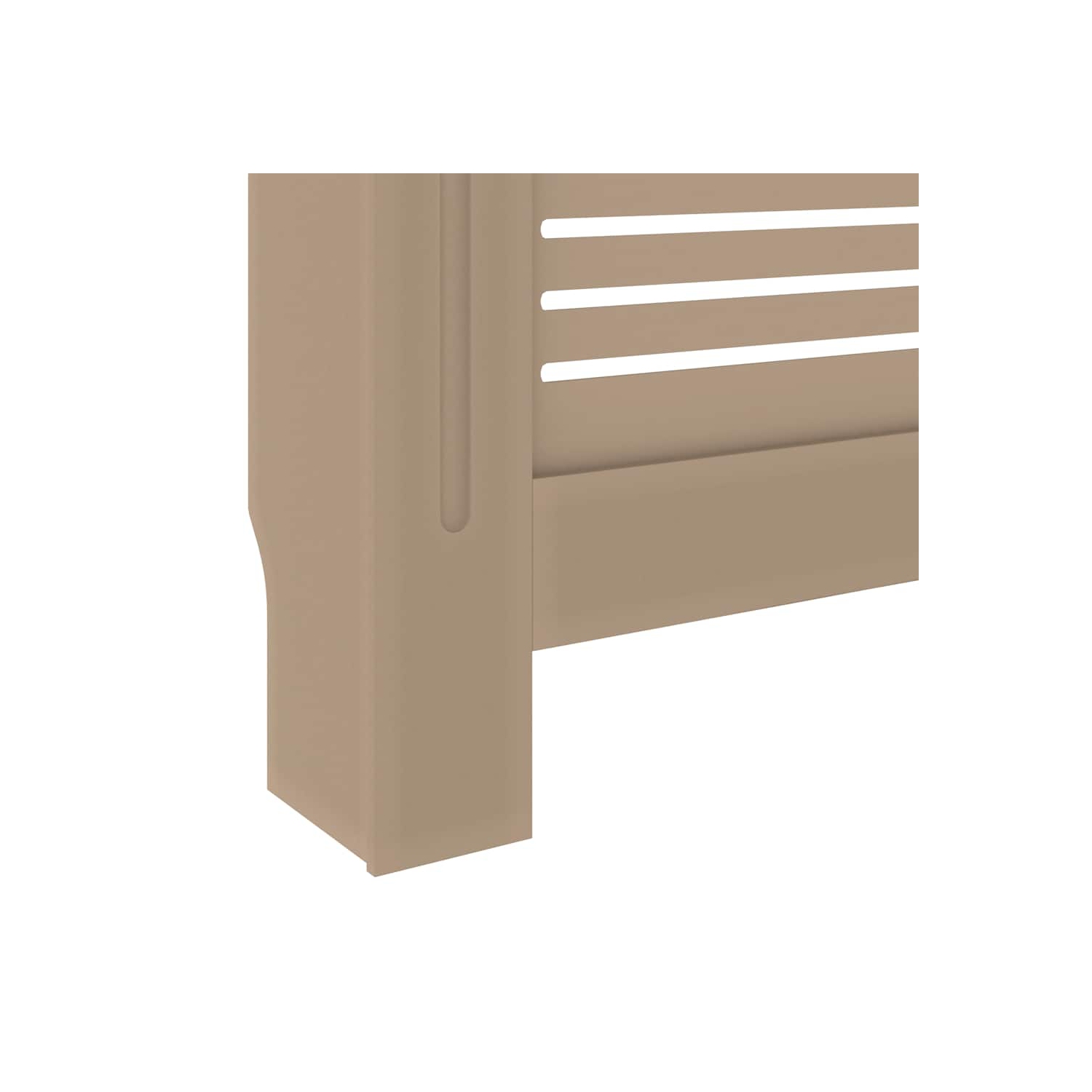 vidaXL Radiator Cover with Top Shelf, Hide Cluttered Pipes, MDF, 55.5-80.7''x7.5''x32.1'', Brown