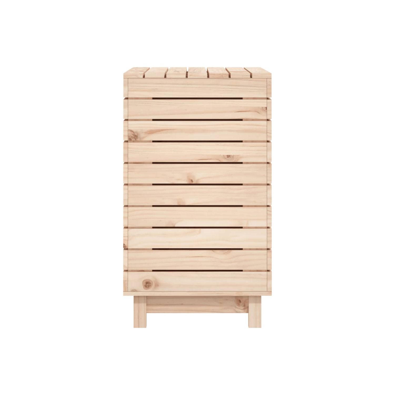 VidaXL panier à linge 88.5x44x76&nbsp;cm Pin massif