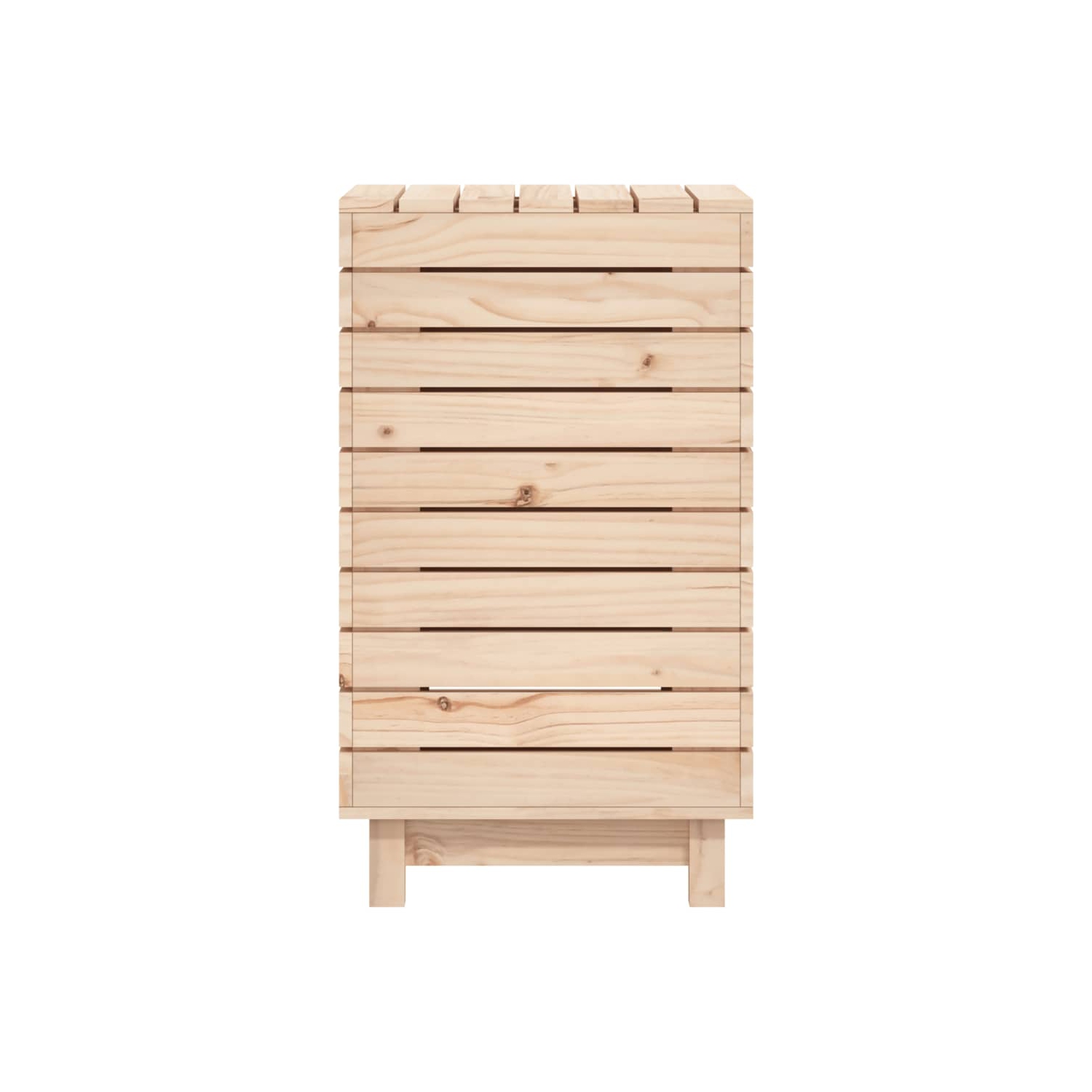 VidaXL panier à linge en pin massif de 44x44x76&nbsp;cm