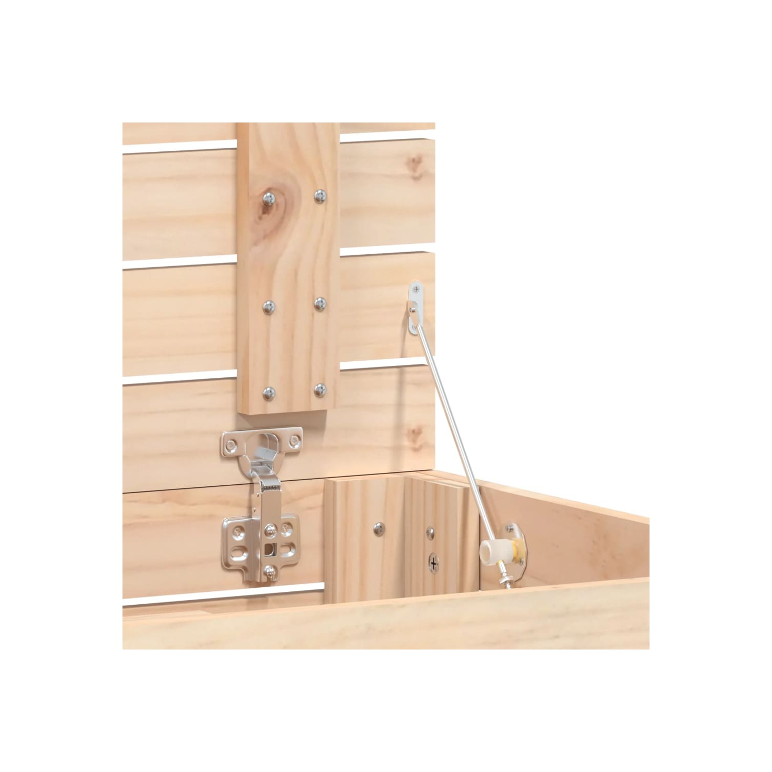 VidaXL panier à linge en pin massif de 44x44x76&nbsp;cm