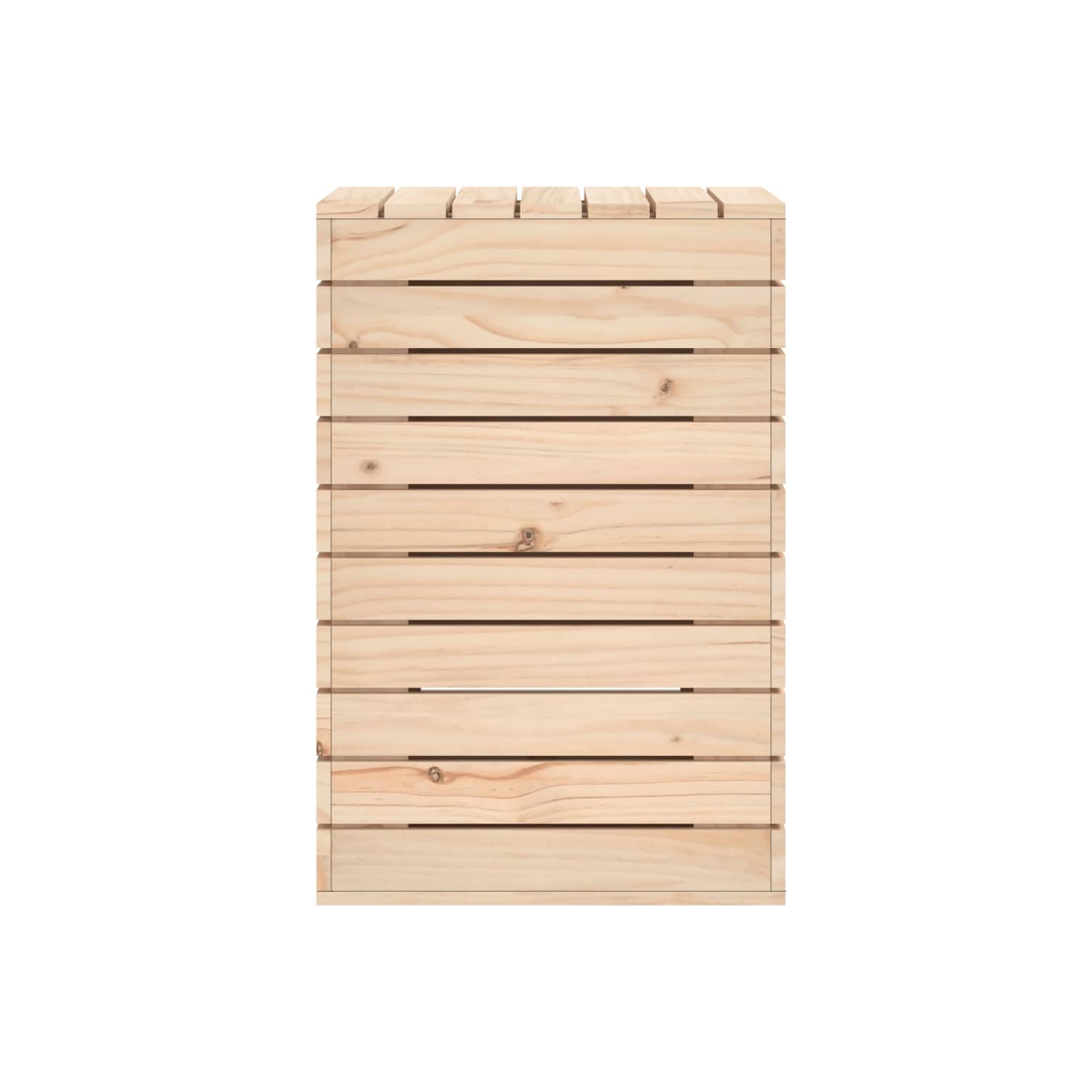 VidaXL panier à linge en pin massif de 44x44x66&nbsp;cm