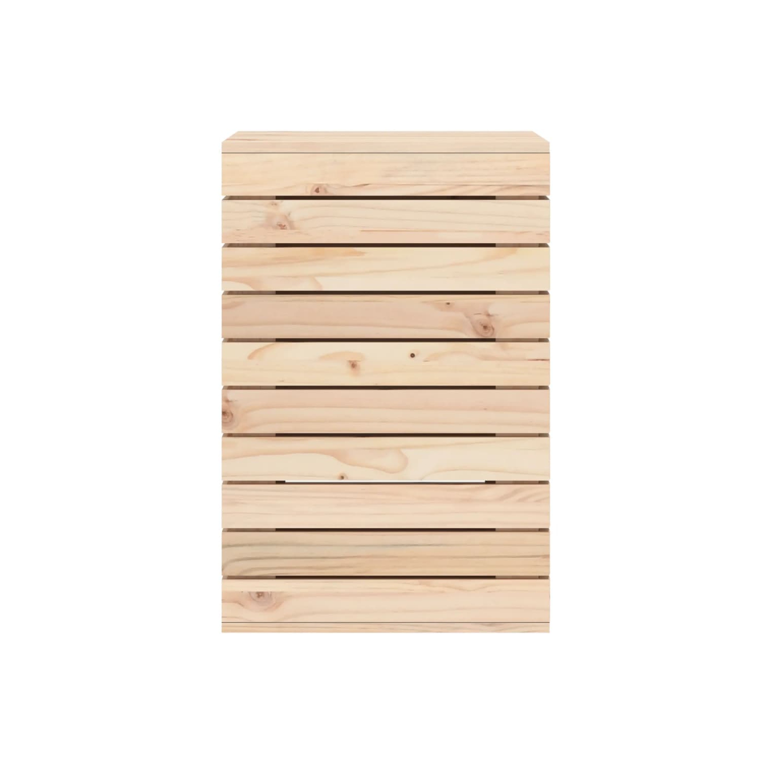 VidaXL panier à linge en pin massif de 44x44x66&nbsp;cm