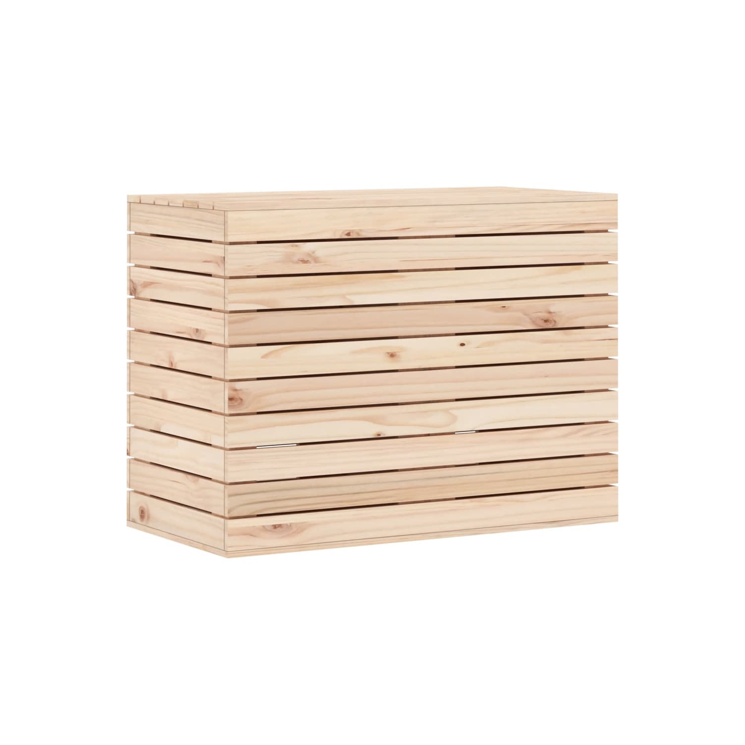 VidaXL panier à linge 88.5x44x66&nbsp;cm Pin massif