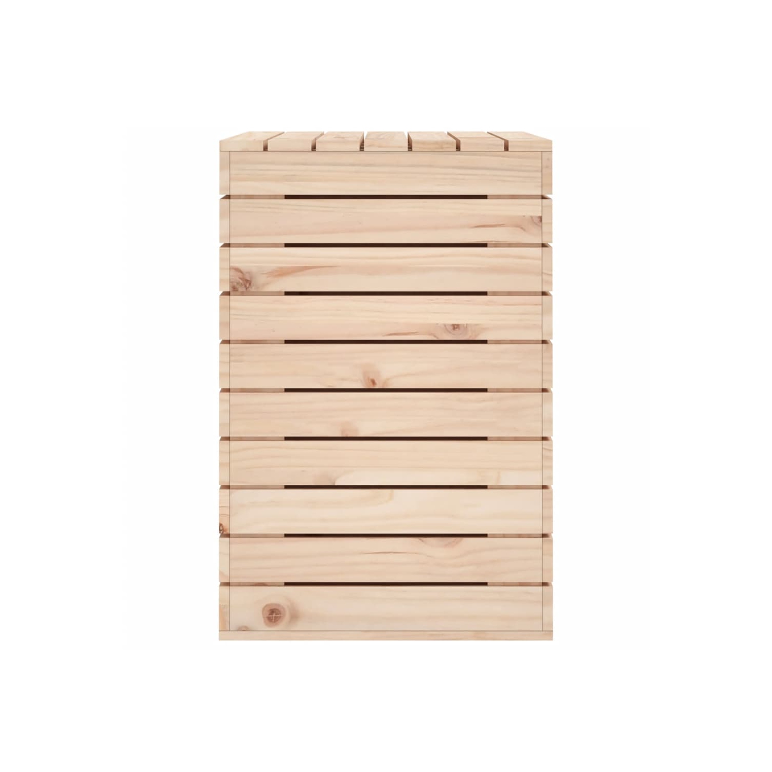 VidaXL panier à linge 88.5x44x66&nbsp;cm Pin massif