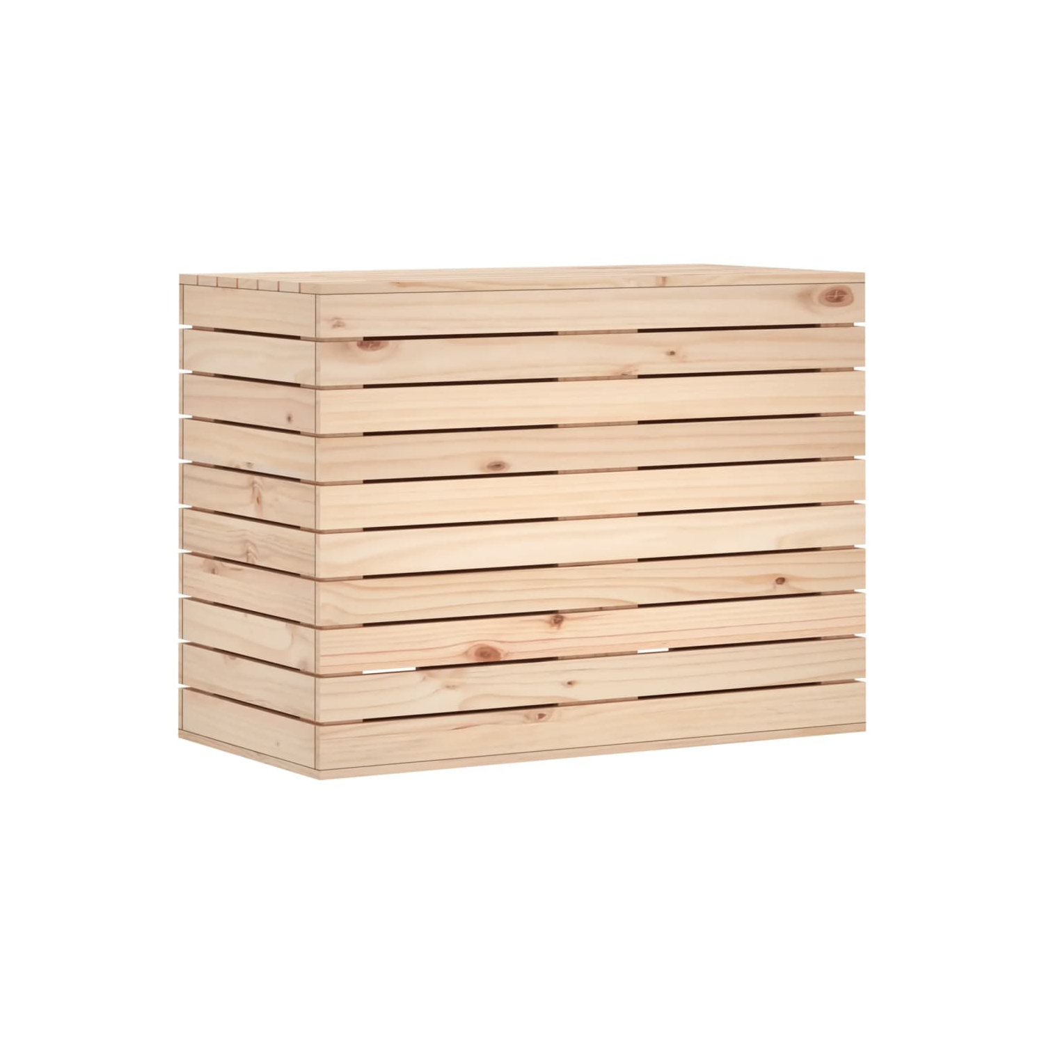 VidaXL panier à linge 88.5x44x66&nbsp;cm Pin massif