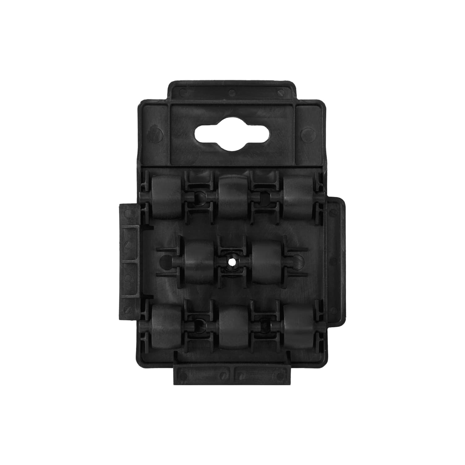 VidaXL chariots mobiles avec 8 roues 4 pièces 150&nbsp;kg en polypropylène noir