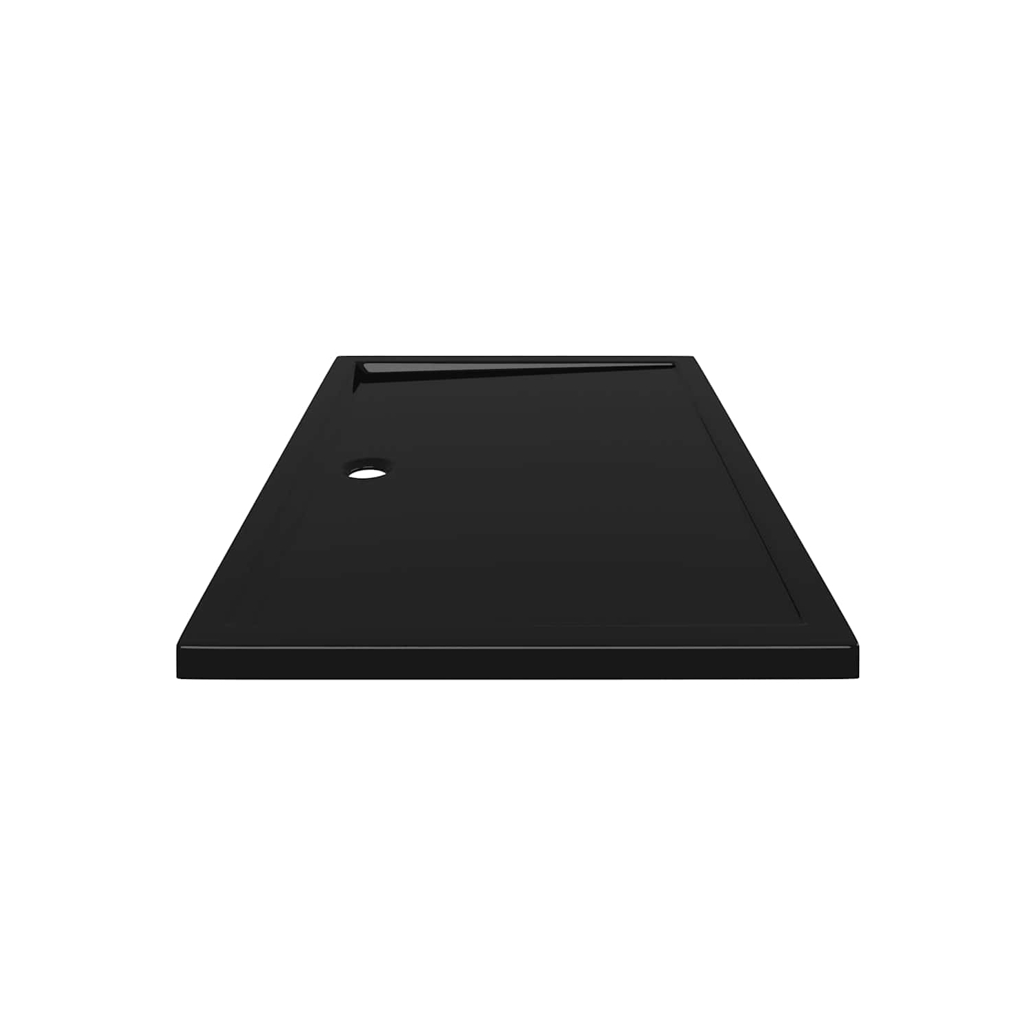 vidaXL Shower Base Tray, Non-slip Bathroom Shower Pan, Reinforced ABS, 31.5x47.2 Inches, Black