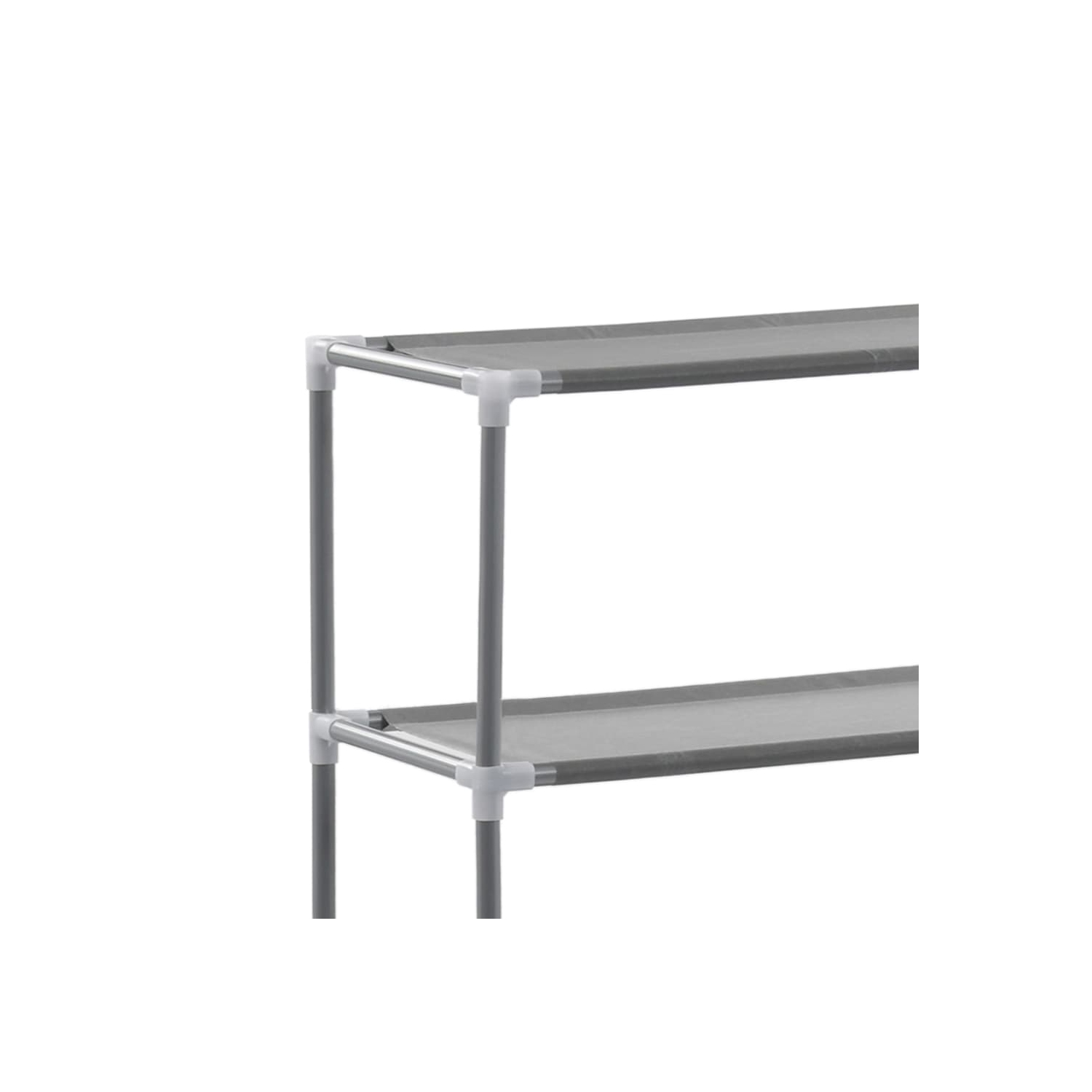 Support de rangement à 3 niveaux pour laveuse et sécheuse de vidaXL - Argenté - 69 x 28 x 169&nbsp;cm