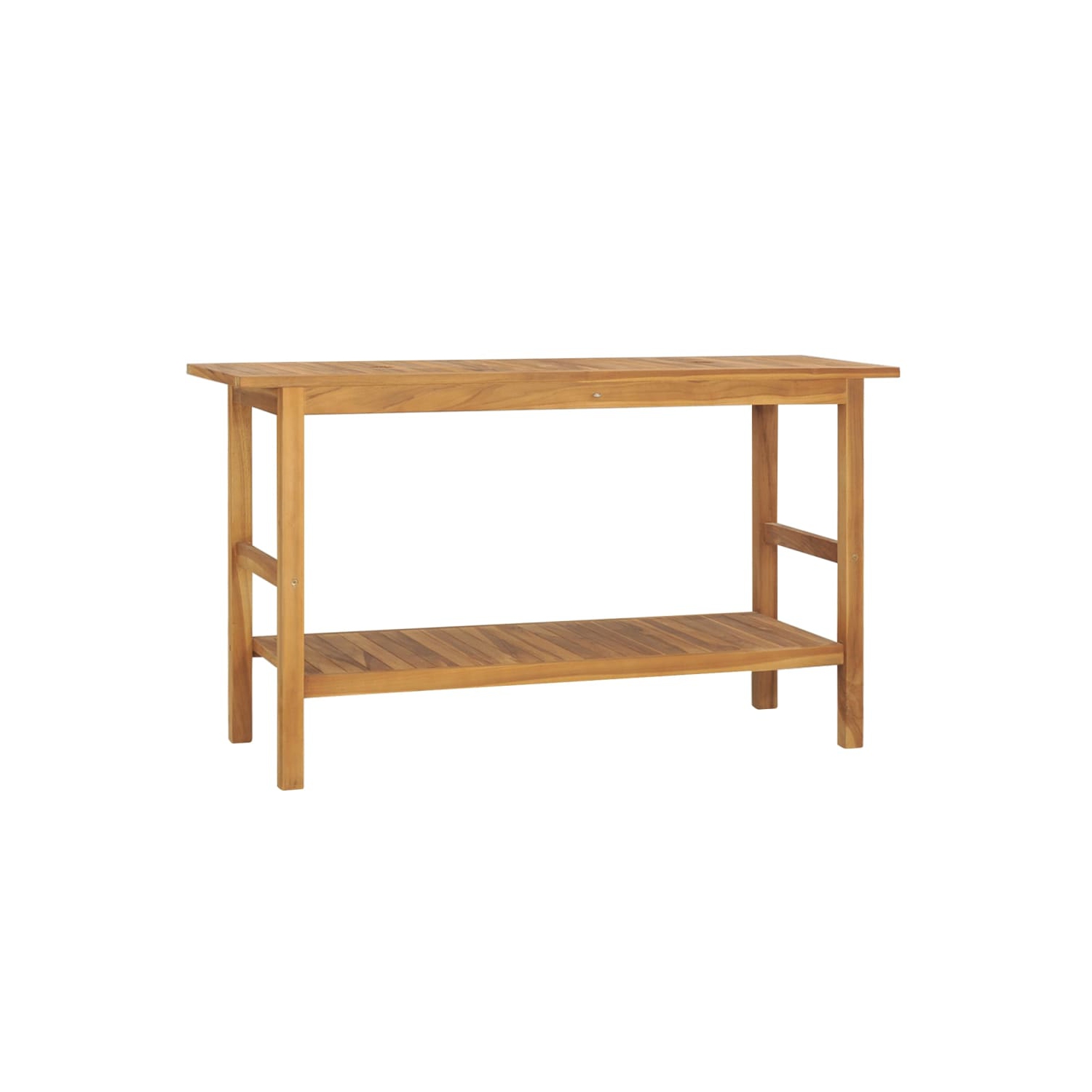 vidaXL Bathroom Vanity Cabinet Solid Wood Teak 132x45x75 cm