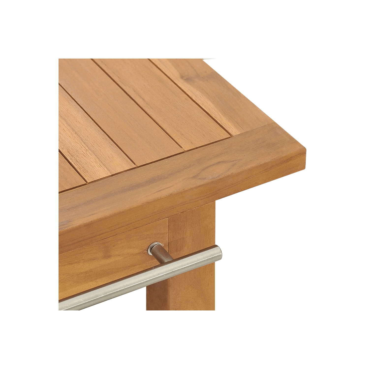 vidaXL Bathroom Vanity Cabinet Solid Wood Teak 132x45x75 cm