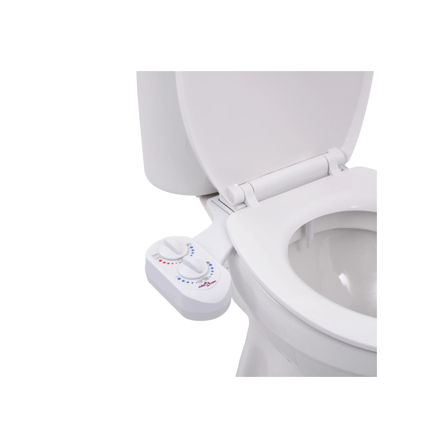 vidaXL Bidet Toilet Seat Attachment Hot Cold Water Single Nozzle