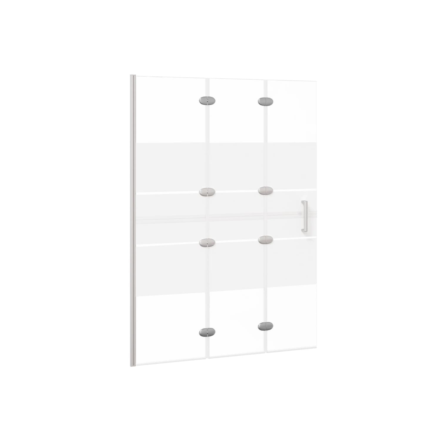 vidaXL Folding Shower Enclosure ESG 100x140 cm White