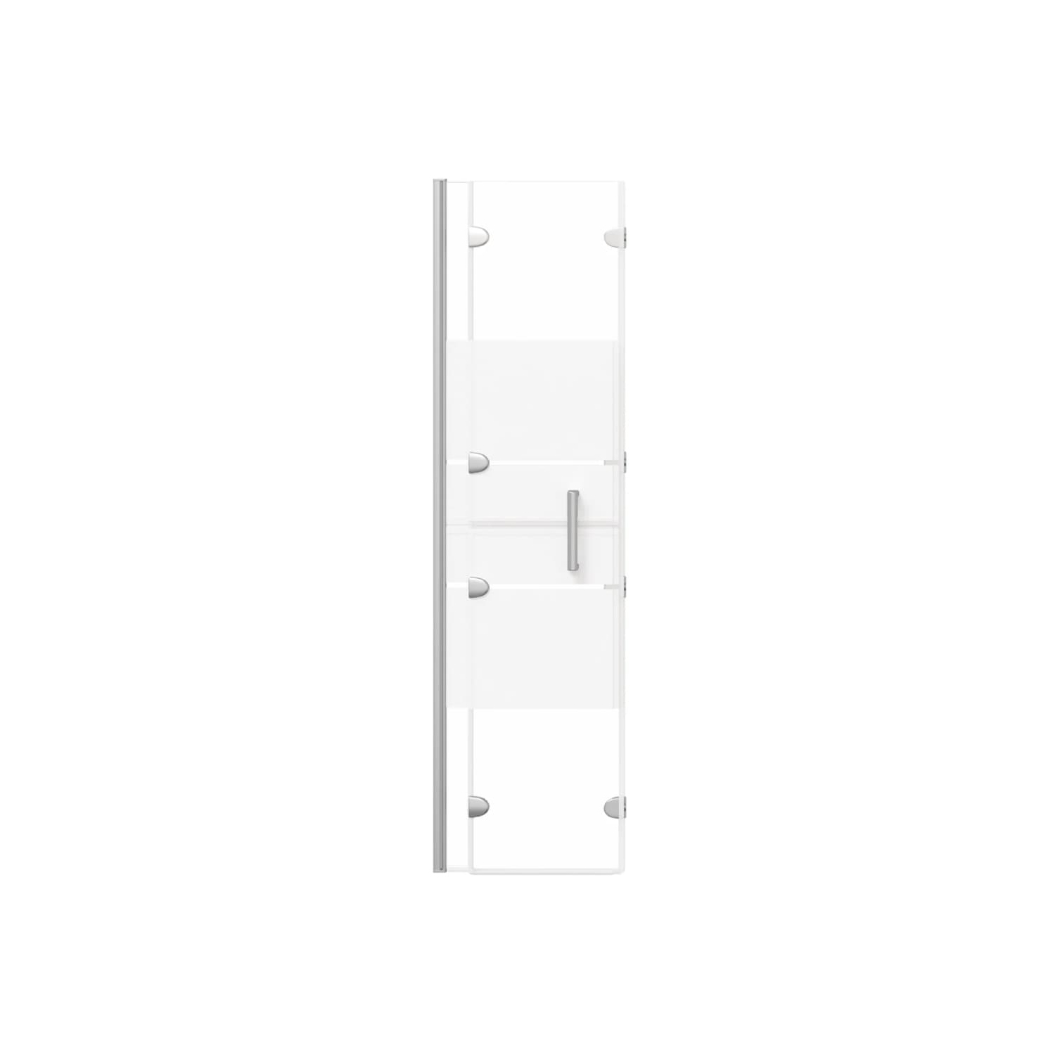 vidaXL Folding Shower Enclosure ESG 100x140 cm White