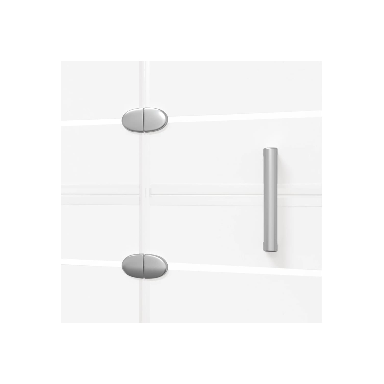 vidaXL Folding Shower Enclosure ESG 100x140 cm White