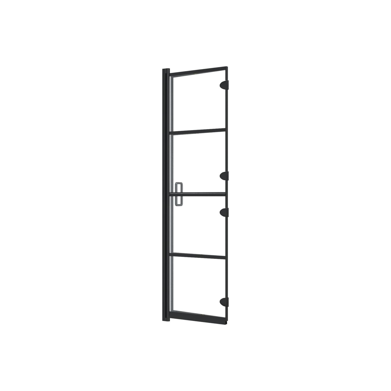 vidaXL Folding Shower Enclosure ESG 80x140 cm Black