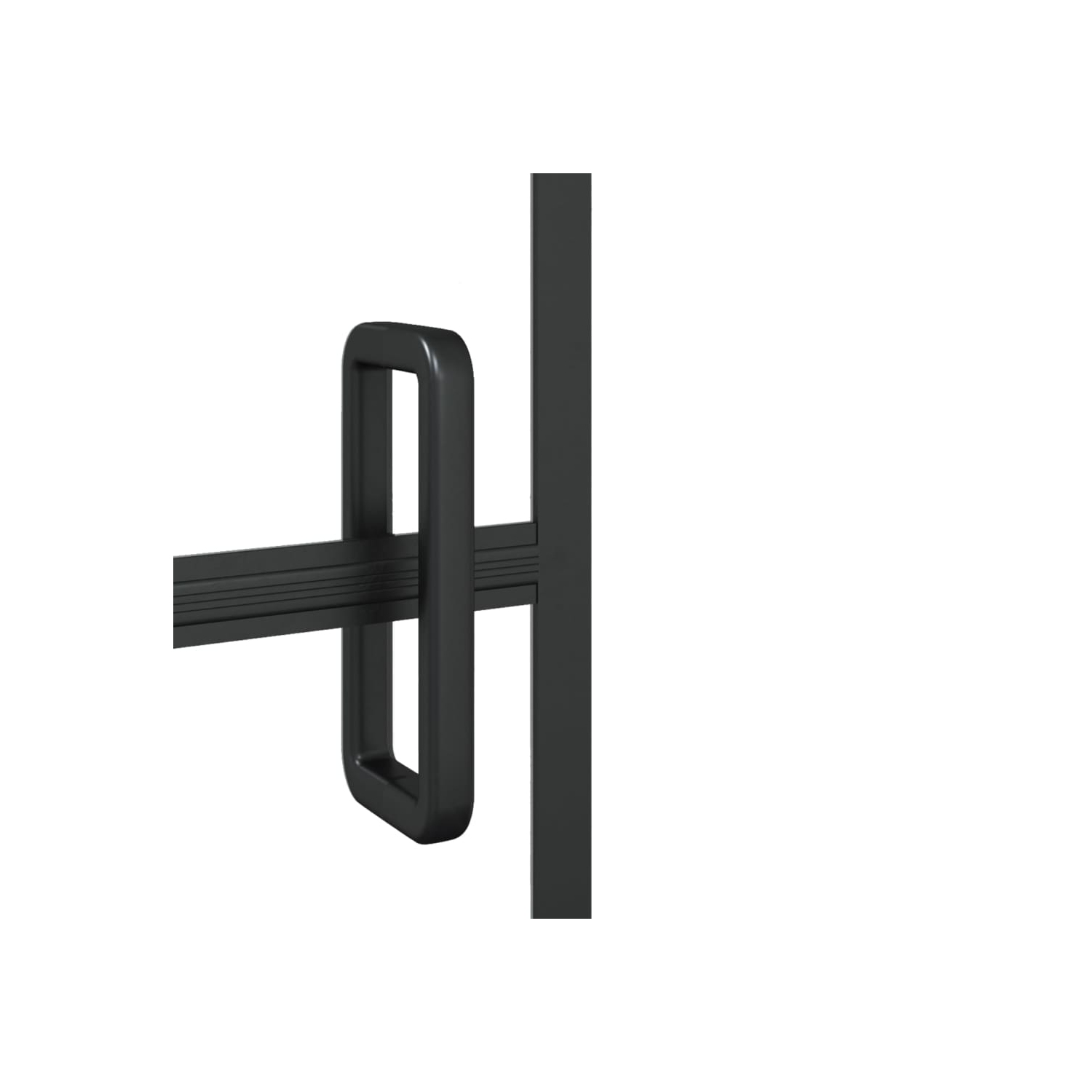 vidaXL Folding Shower Enclosure ESG 80x140 cm Black