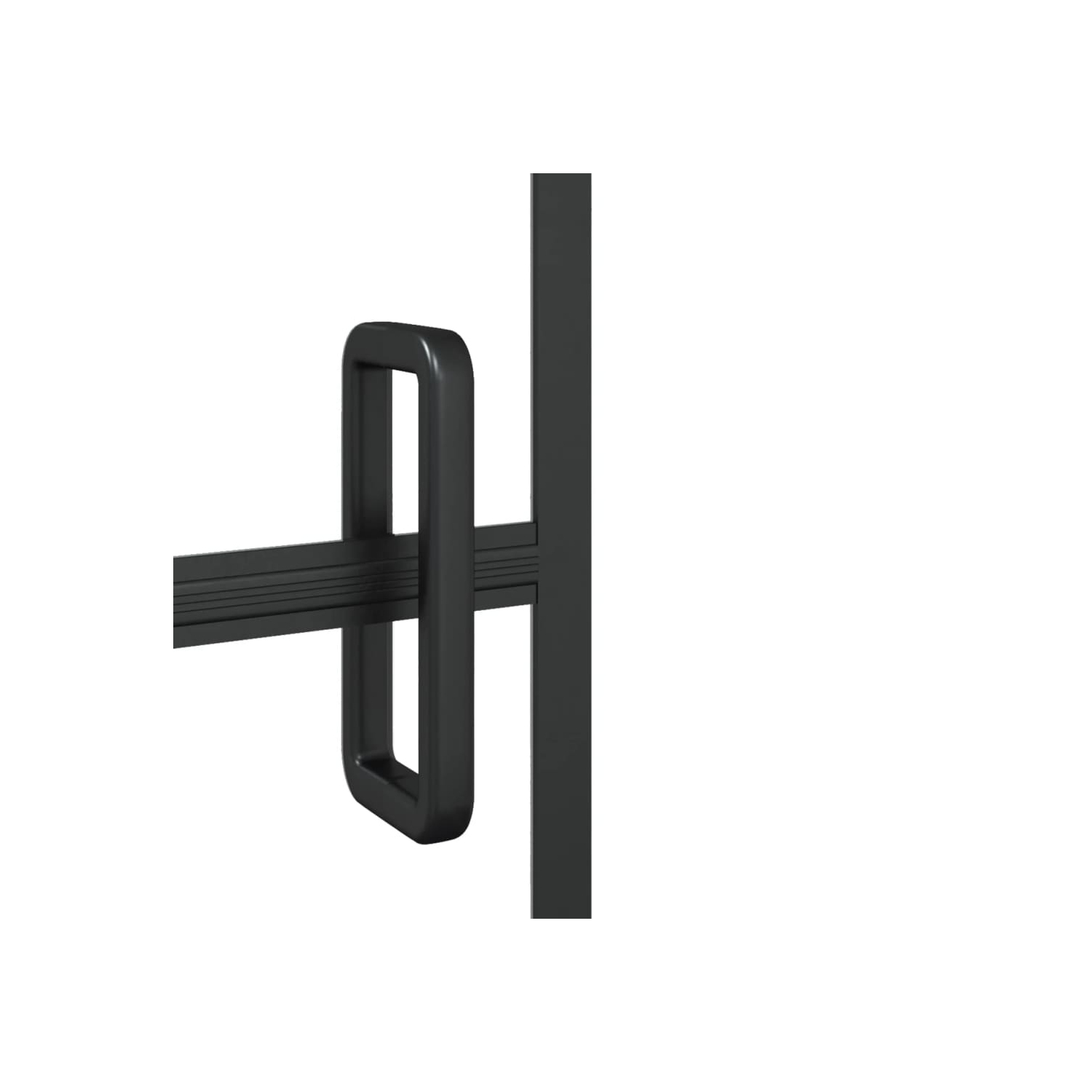 vidaXL Folding Shower Enclosure ESG 120x140 cm Black