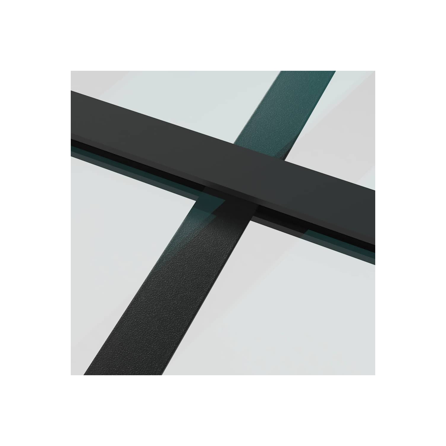 vidaXL Sliding Door ESG Glass and Aluminium 90x205 cm Black