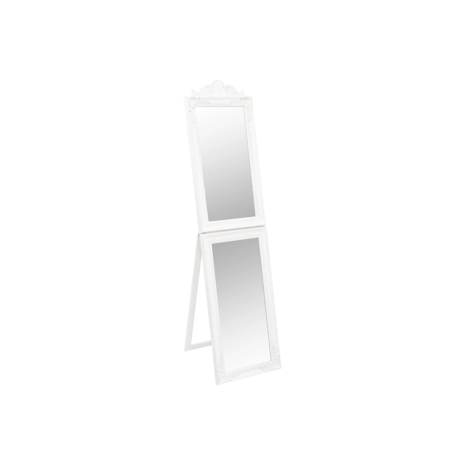 vidaXL Free-Standing Mirror White 40x160 cm