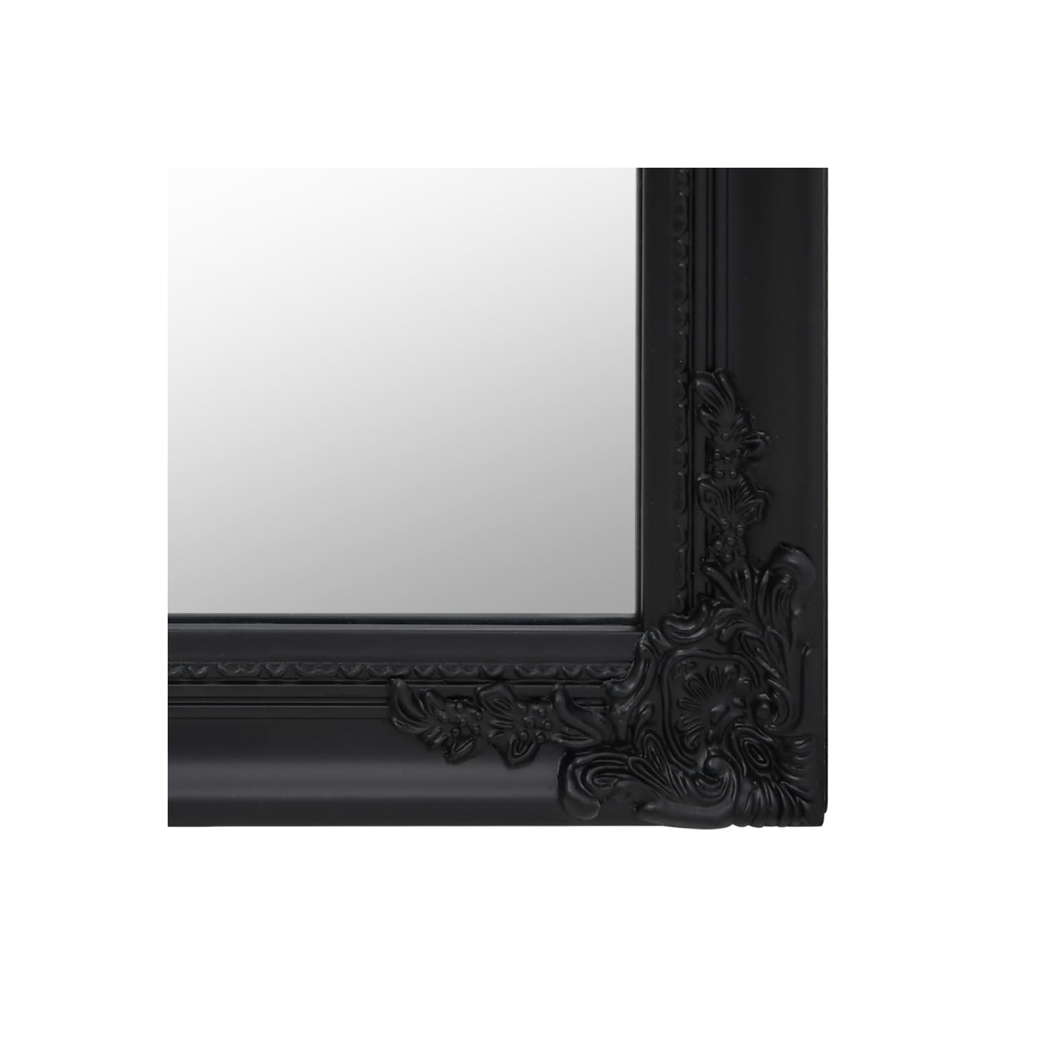 vidaXL Free-Standing Mirror Black 50x200 cm