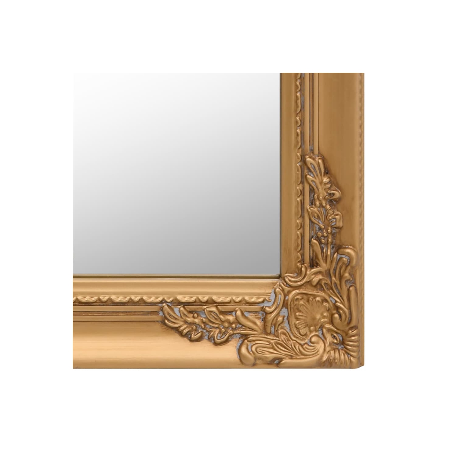 vidaXL Free-Standing Mirror Gold 50x200 cm