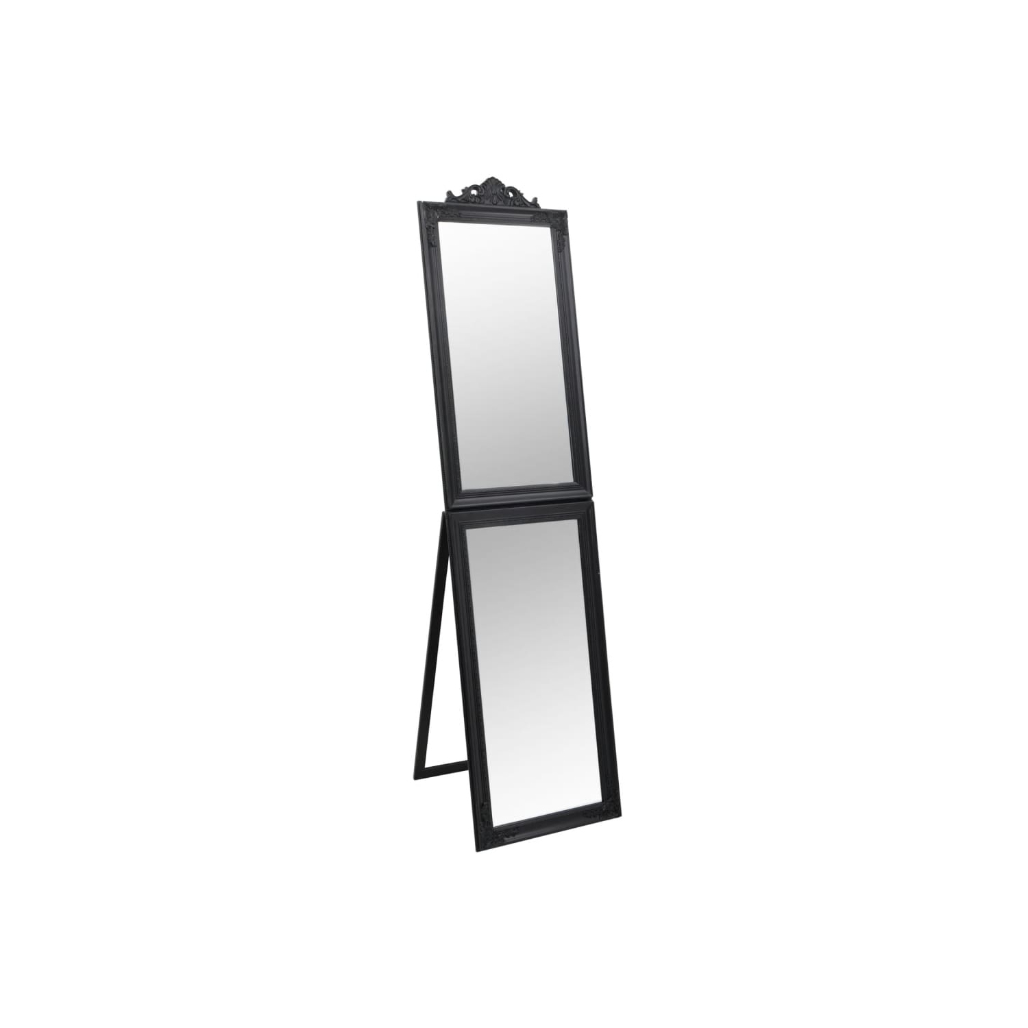 vidaXL Free-Standing Mirror Black 40x160 cm