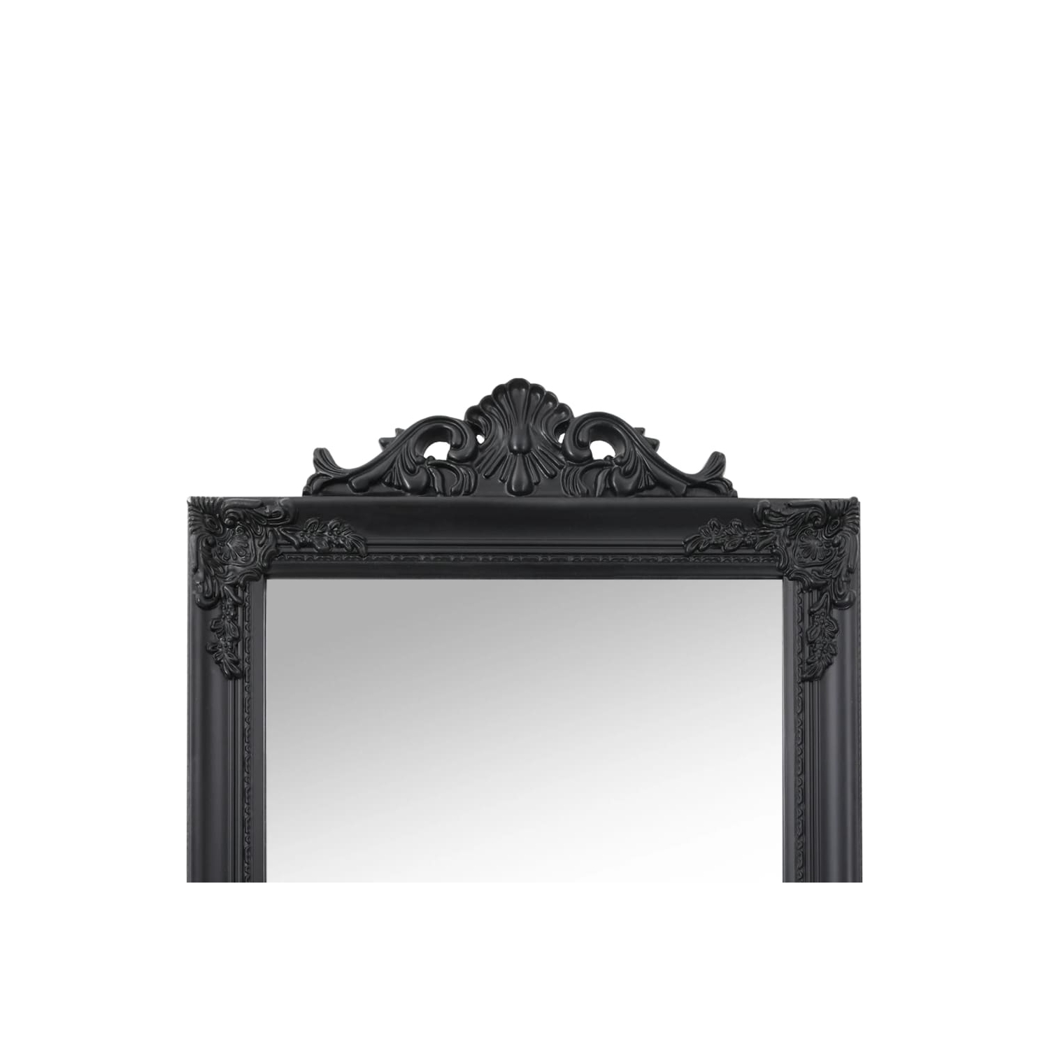 vidaXL Free-Standing Mirror Black 40x160 cm