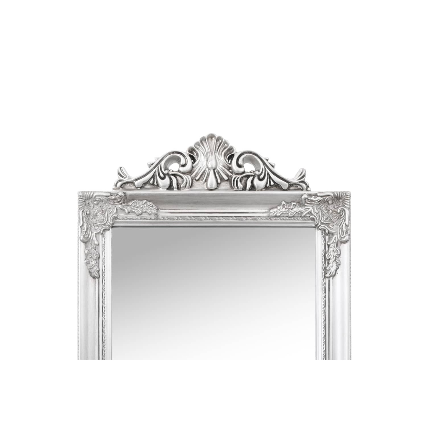 vidaXL Free-Standing Mirror Silver 45x180 cm